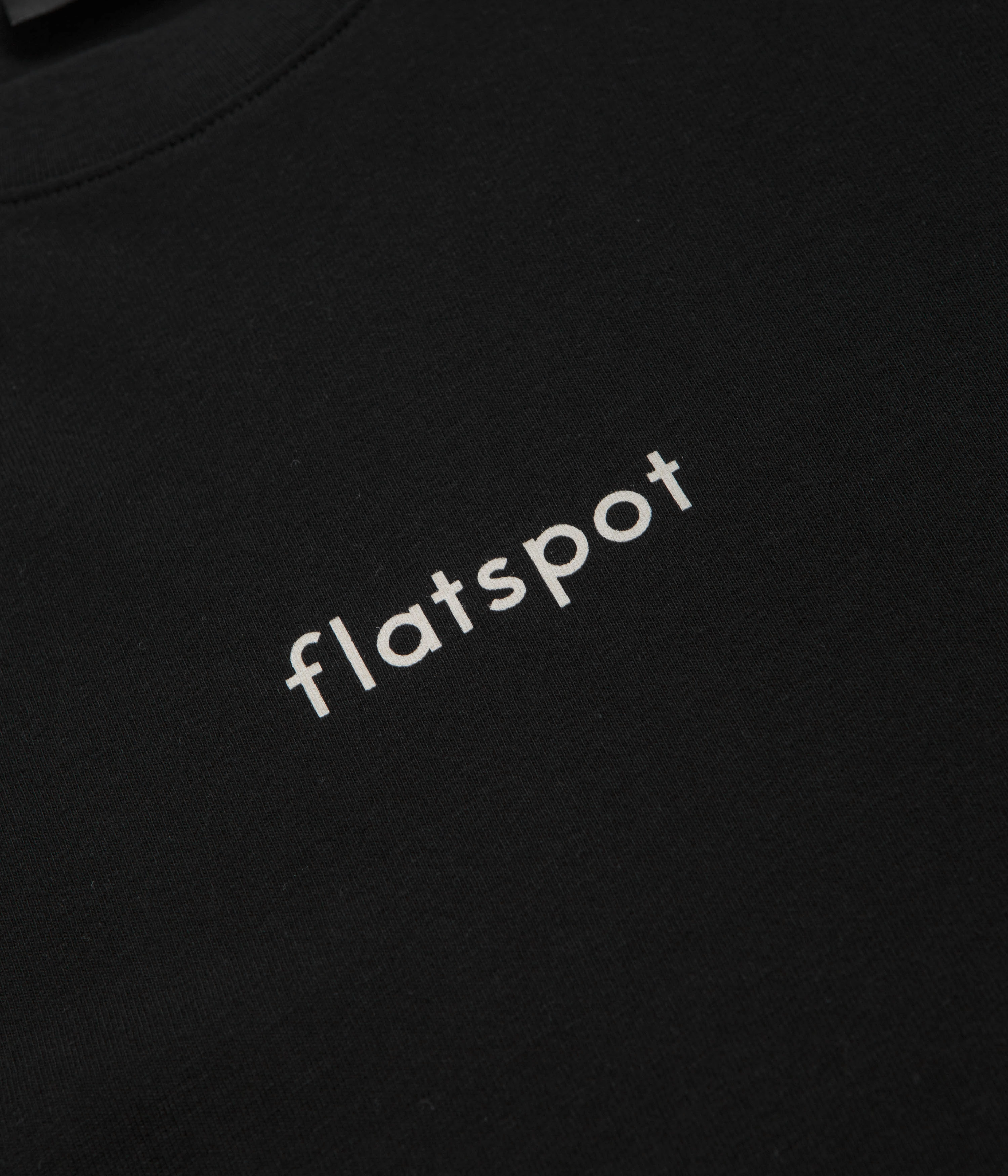 DurableStitching Loose fitting comfort flatspot Lowercase Logo T-Shirt - Black