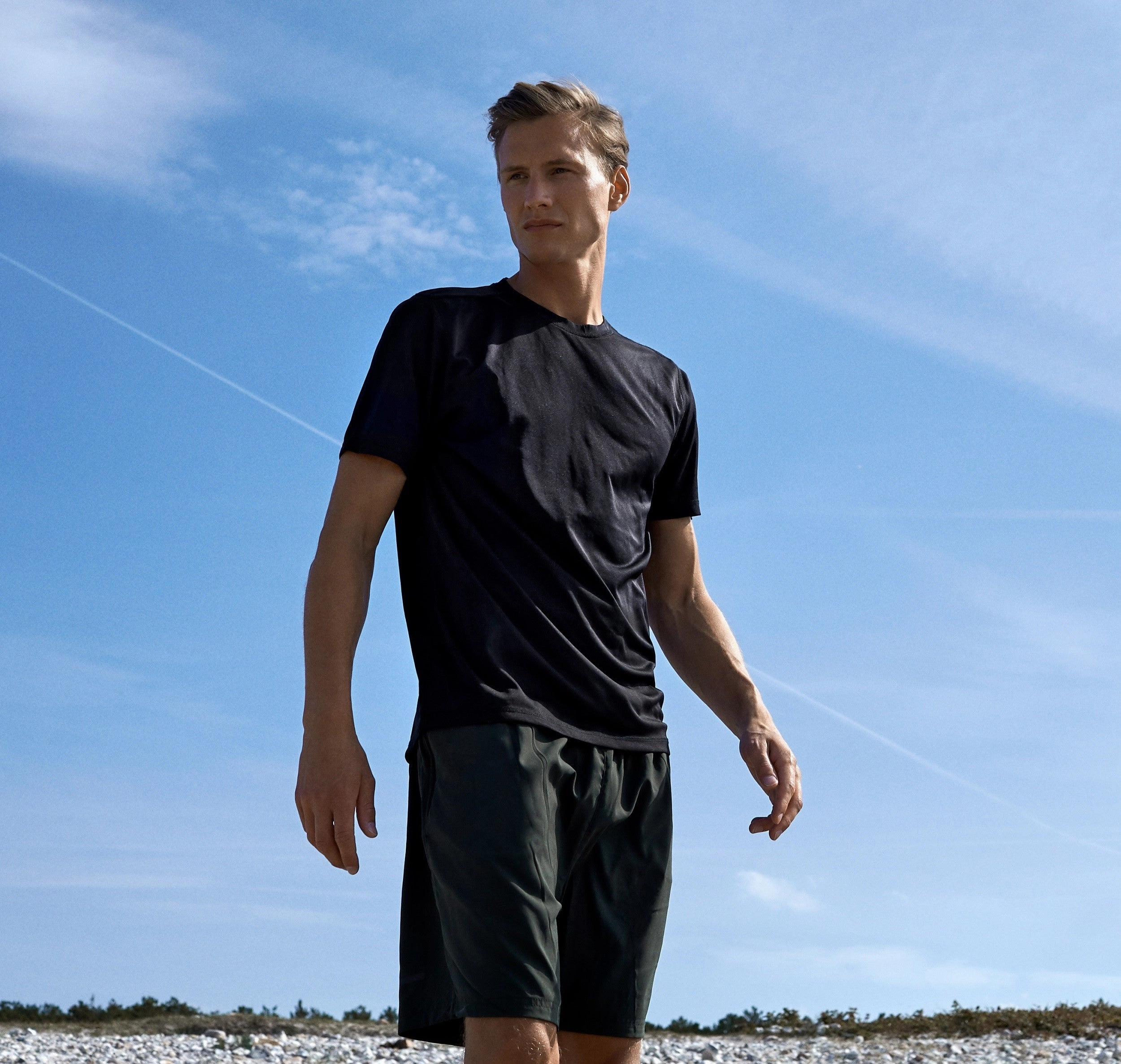 Athletic Fit Chilly Comfort Wear Neutral Recycled Performance T-Shirt | BLACK