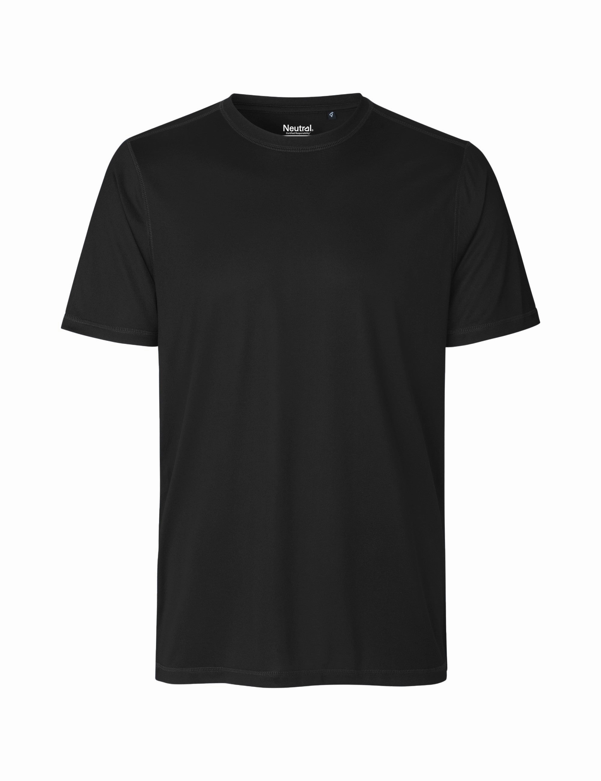 Neutral Recycled Performance T-Shirt | BLACK light layering