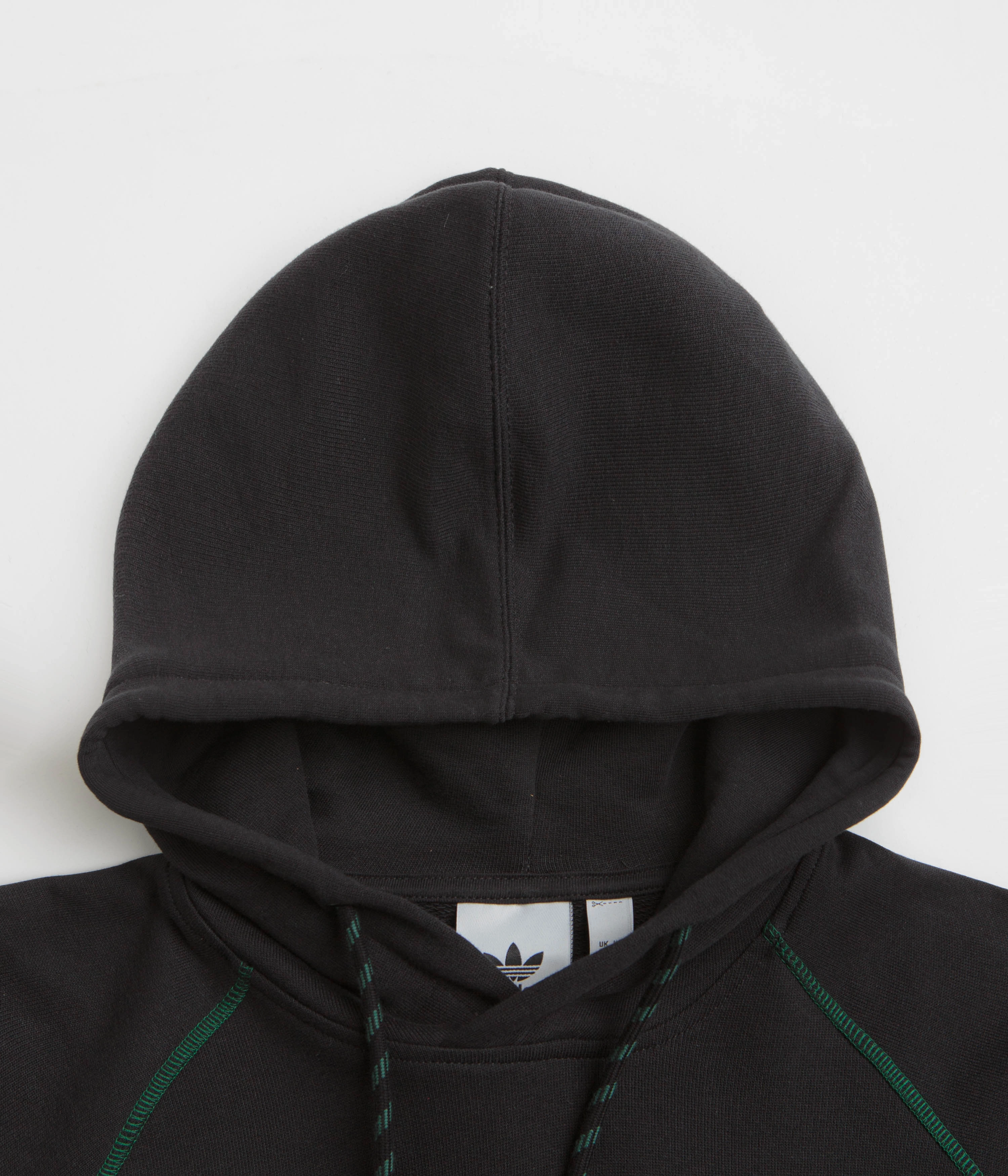 Adidas Shmoofoil Featherweight Hoodie - Black / Dark Green Wombat like