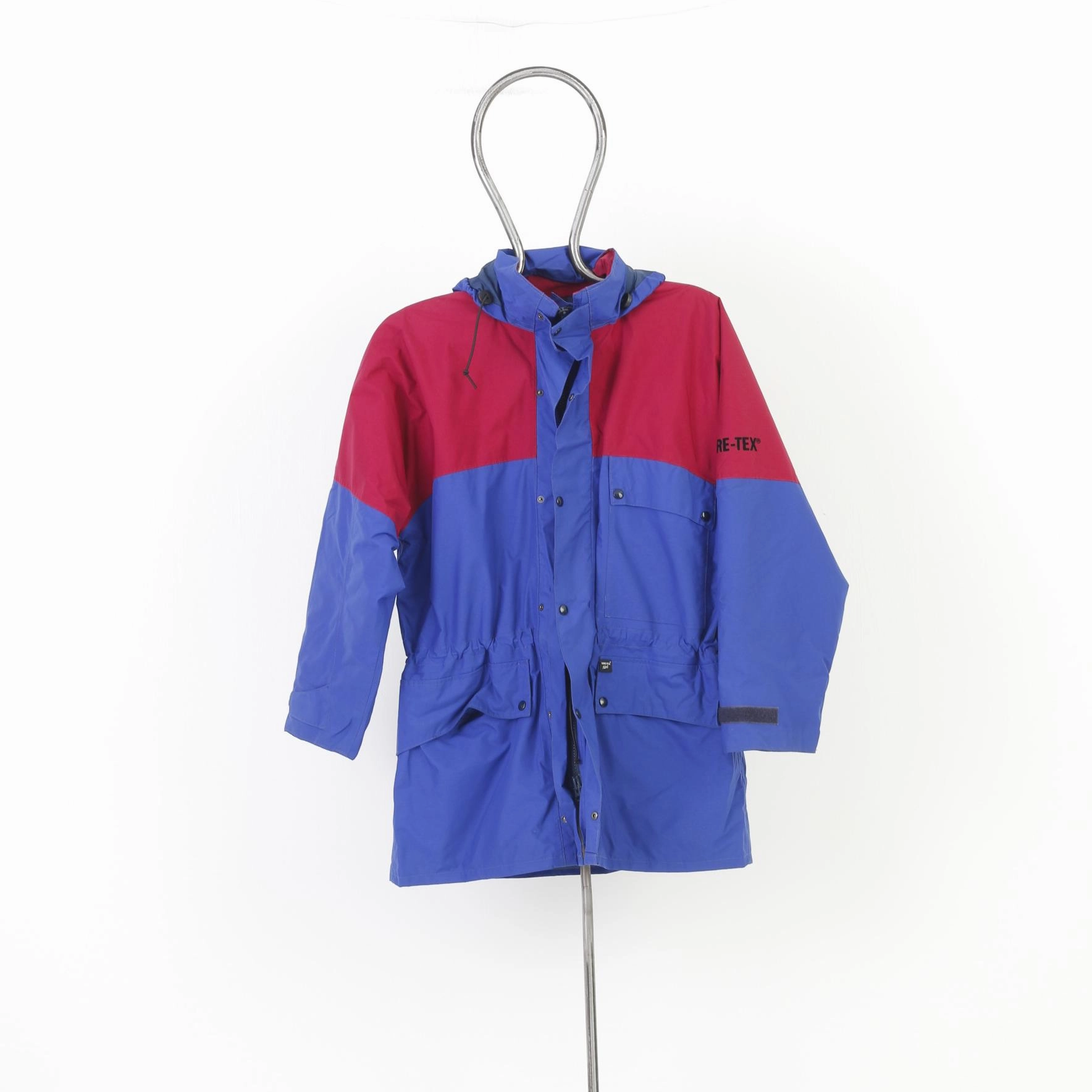 Gore Men L Jacket Gore Tex Navy Full Zipper Hood Waterproof Padded Outwear Top Diary