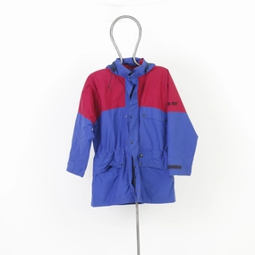 Gore Men L Jacket Gore Tex Navy Full Zipper Hood Waterproof Padded Outwear Top Diary