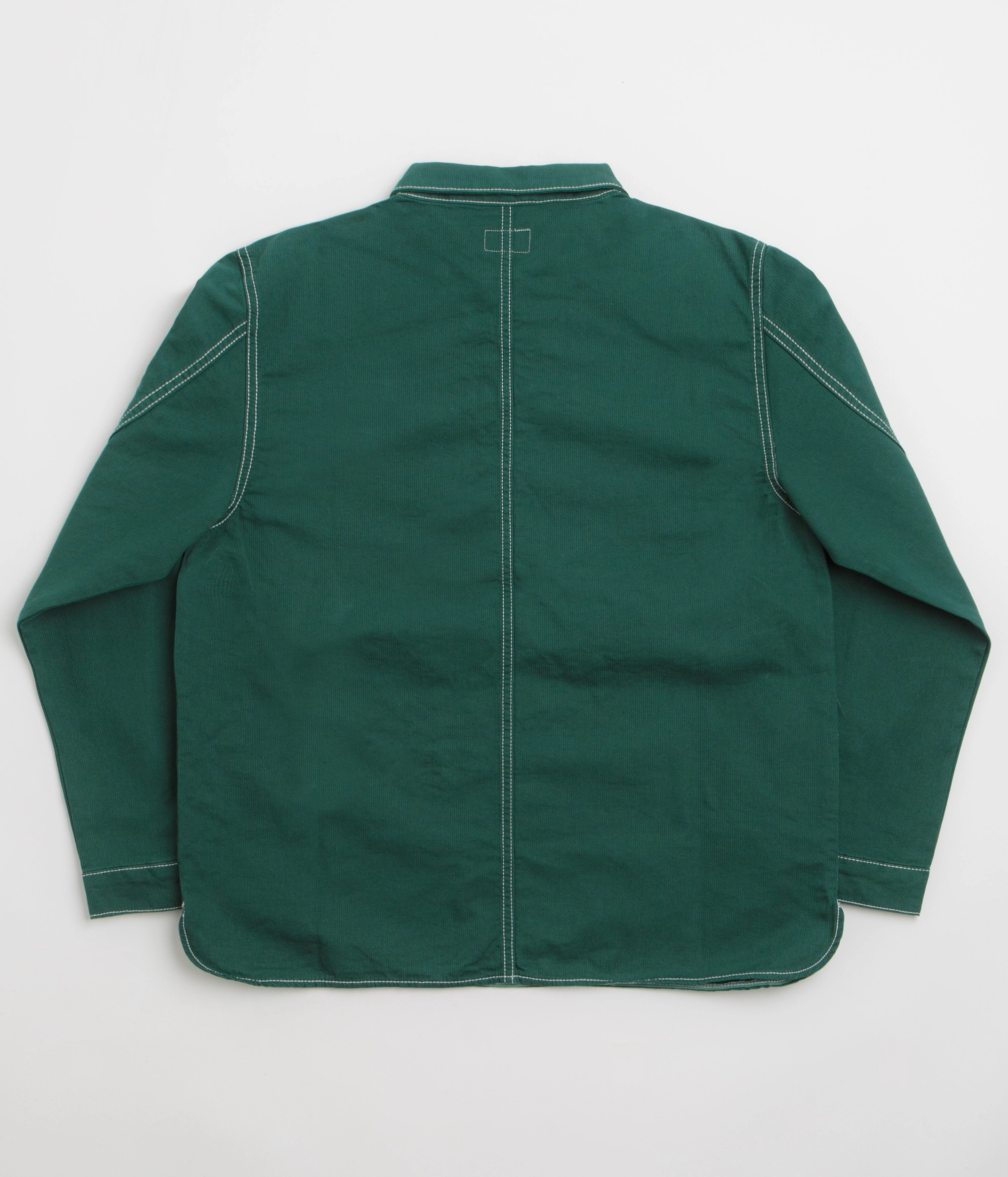 Long Sleeve Stan Ray Painters Pop Over Shirt - Botanical Green Bedford