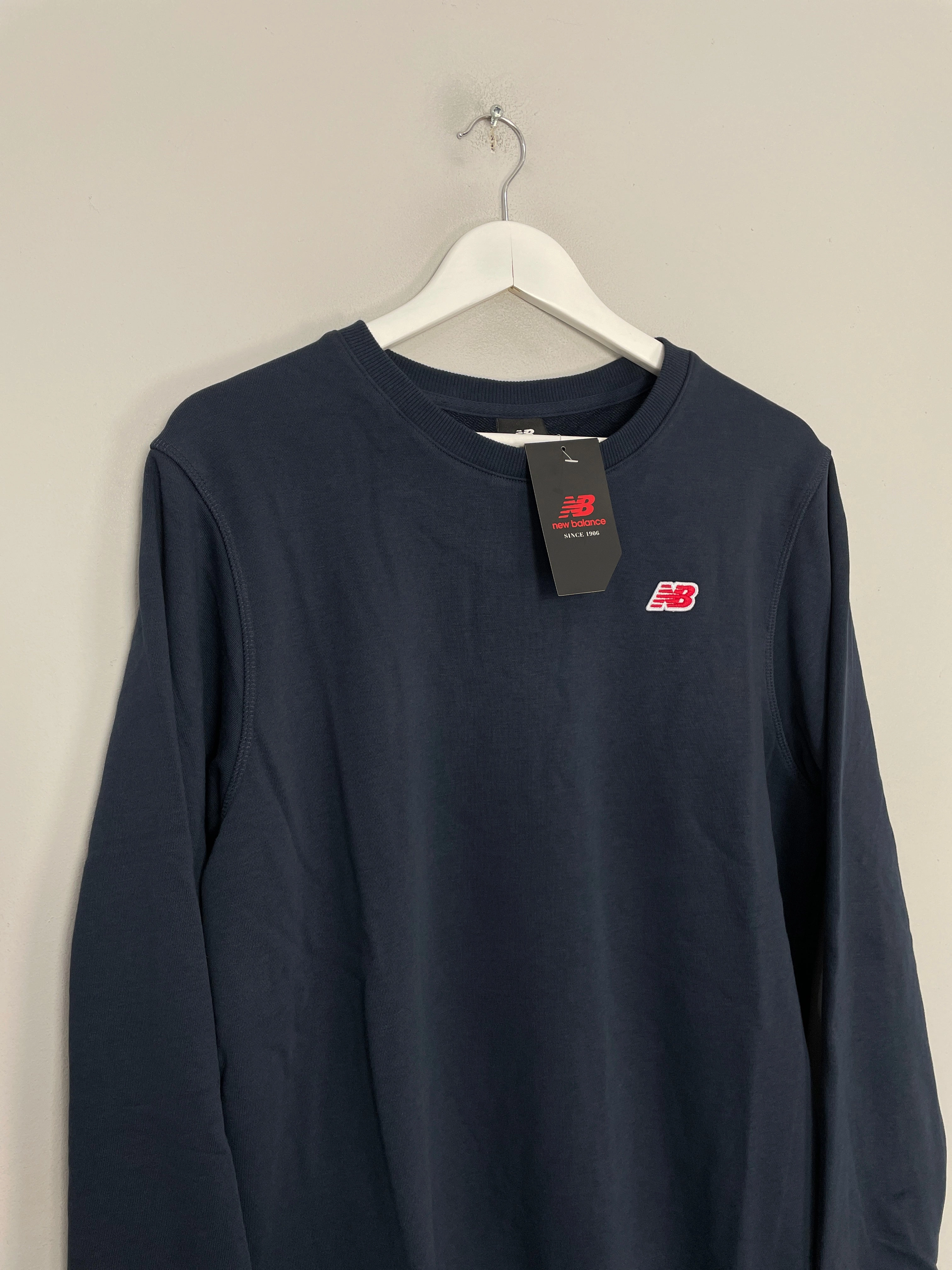 New Balance *BNWT* Navy Crew Neck Sweater (Multiple Sizes) Jumper Winter Layer