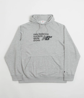 Pre Shrunk Fabric New Balance Numeric Logo Hoodie - Athletic Grey Heather