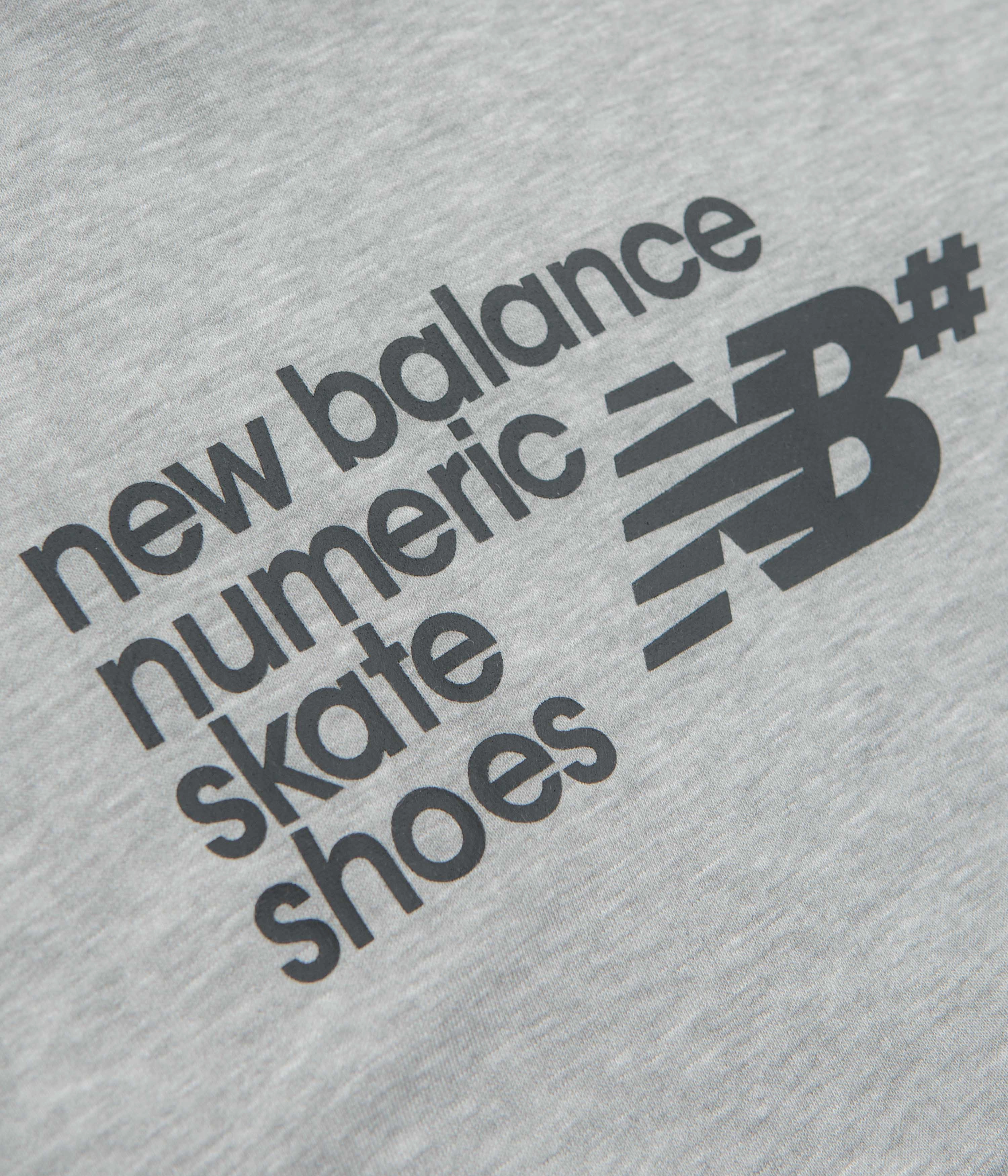 Lifestyle Scene Low Impact Processing New Balance Numeric Logo Hoodie - Athletic Grey Heather