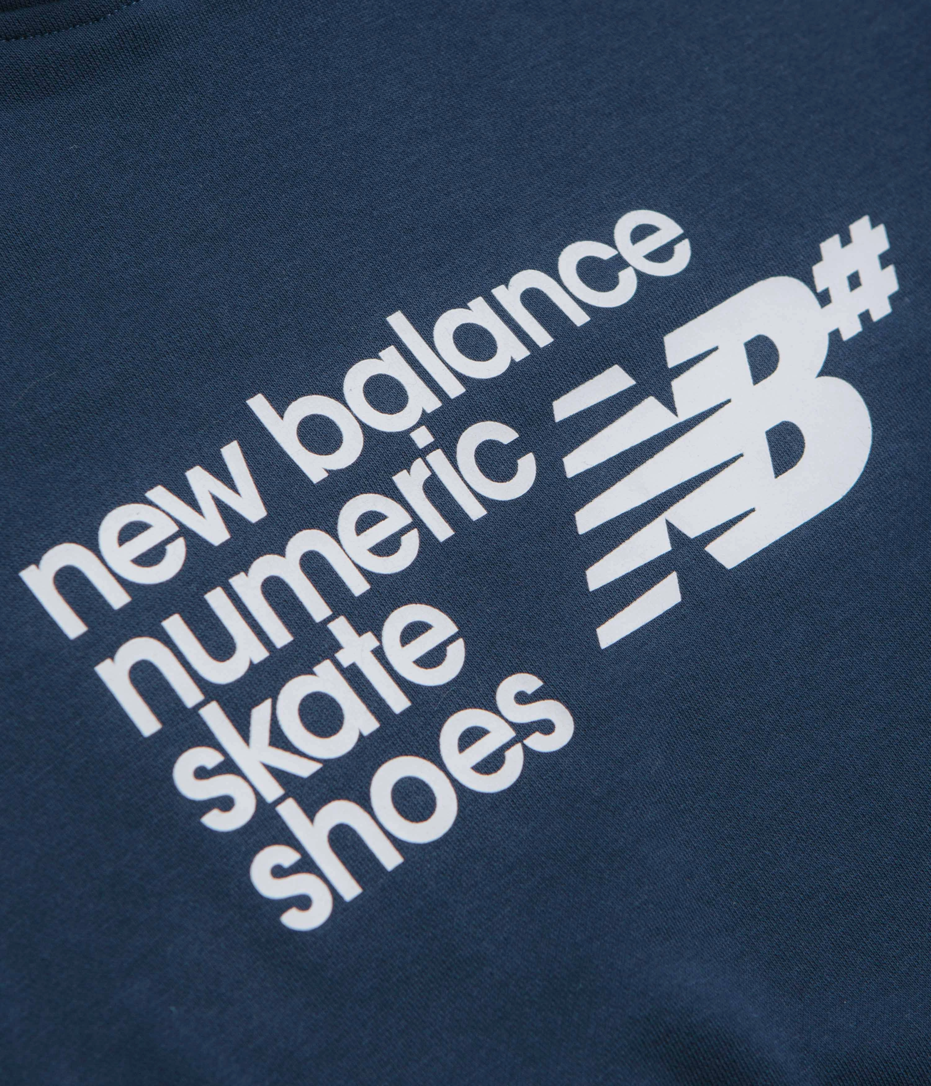 Oversized Fit College Outfit New Balance Numeric Logo Hoodie - Navy