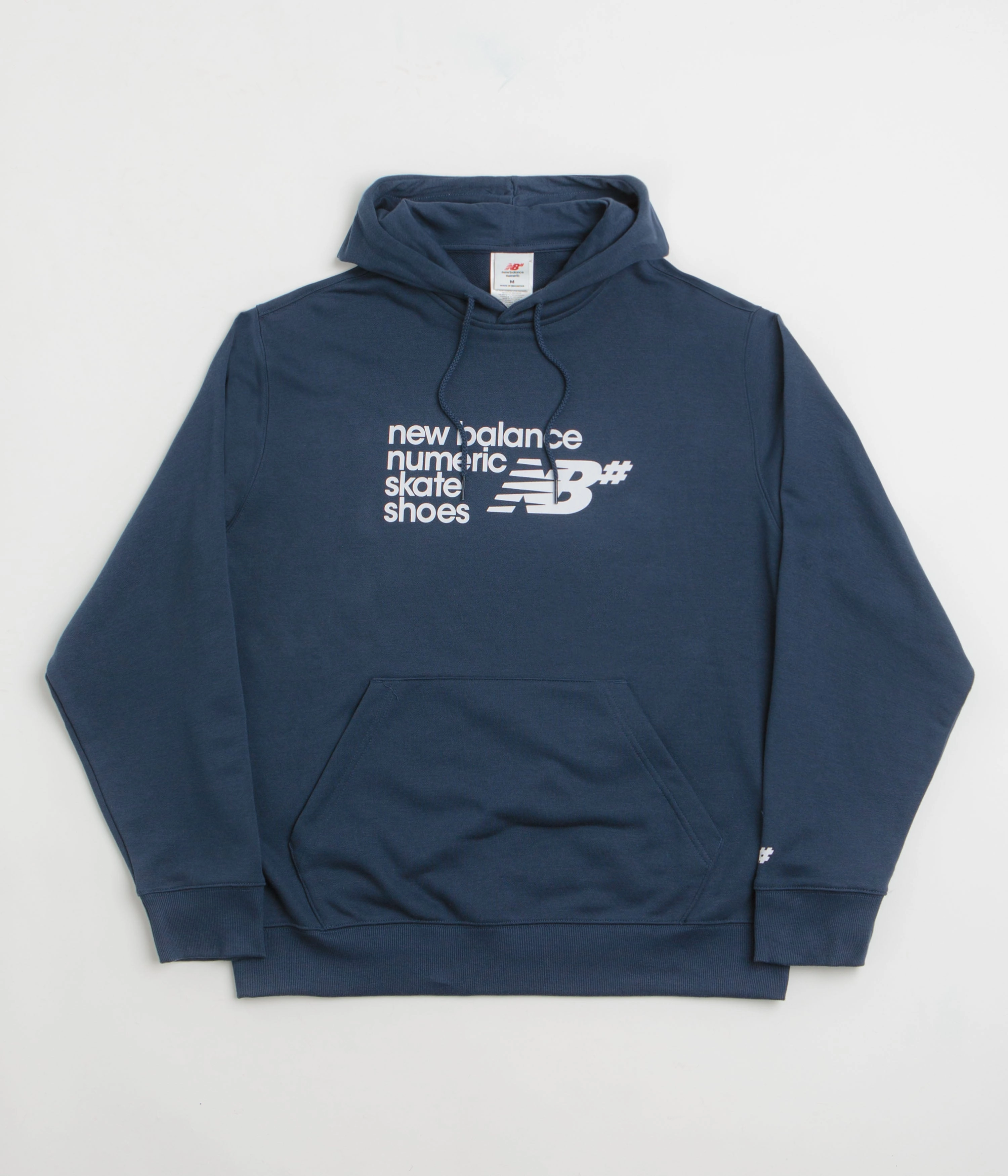 YKK Zipper Rural style New Balance Numeric Logo Hoodie - Navy