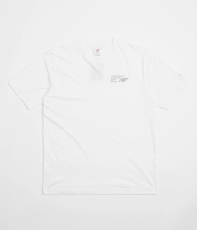 New Balance Numeric Small Logo T-Shirt - White FlexibleCollarOptions Playful Prints