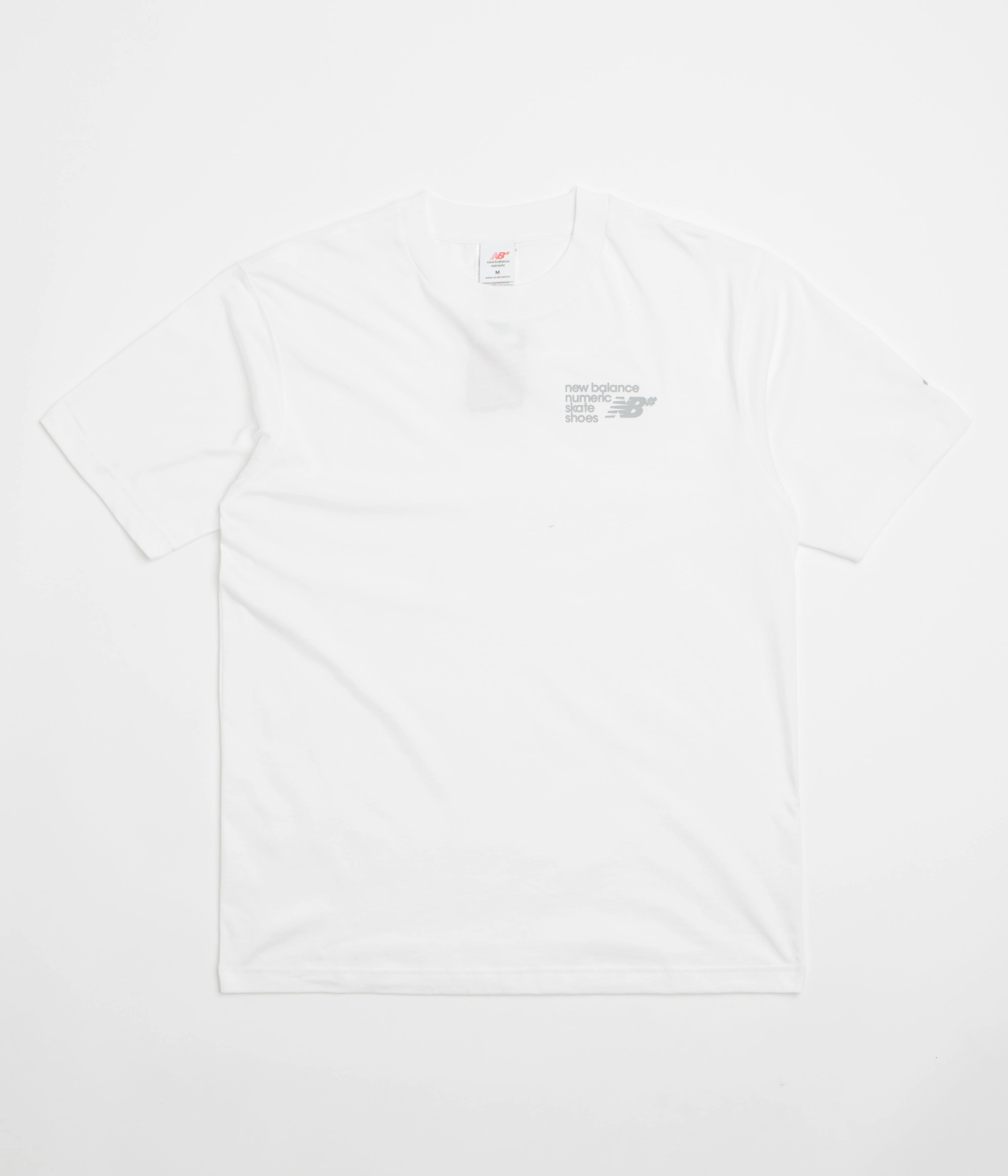New Balance Numeric Small Logo T-Shirt - White FlexibleCollarOptions Playful Prints
