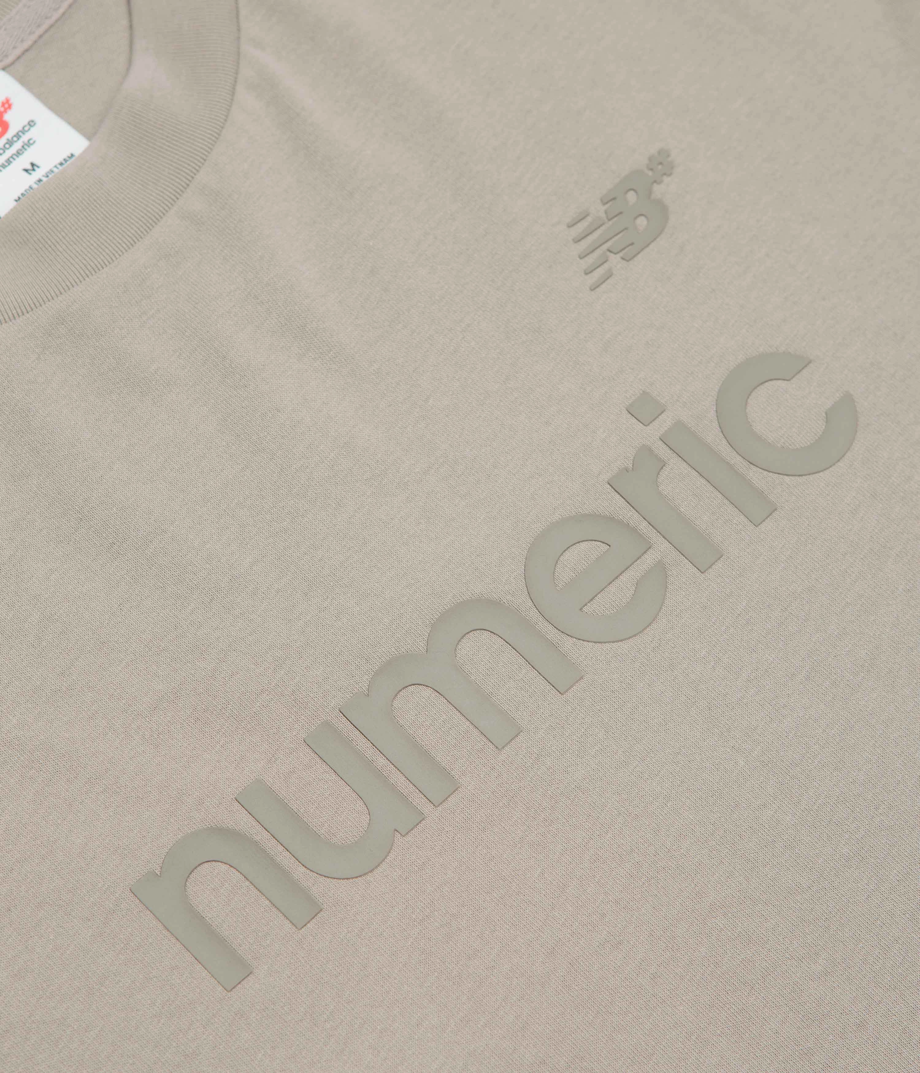 New Balance Numeric T-Shirt - Arid Stone Micro Perforated Fabric Simple Yet Cozy