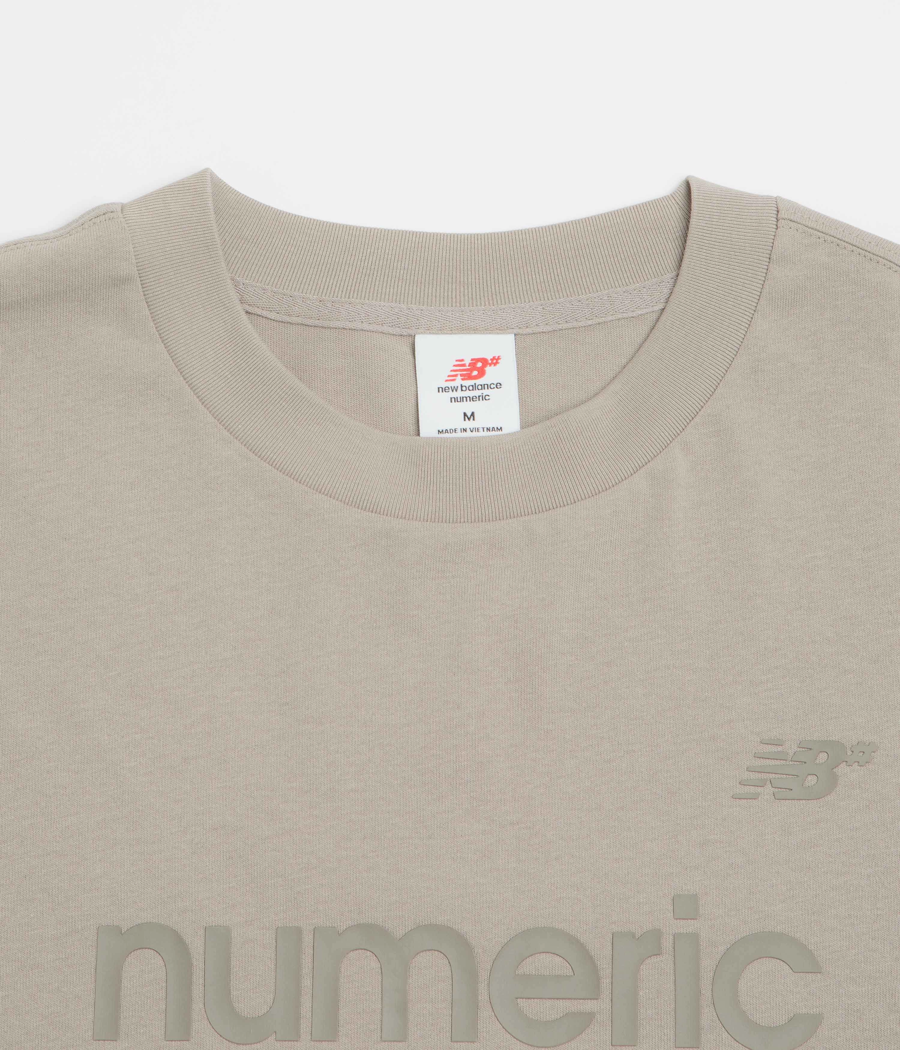Moisture wicking Fashion Essential New Balance Numeric T-Shirt - Arid Stone