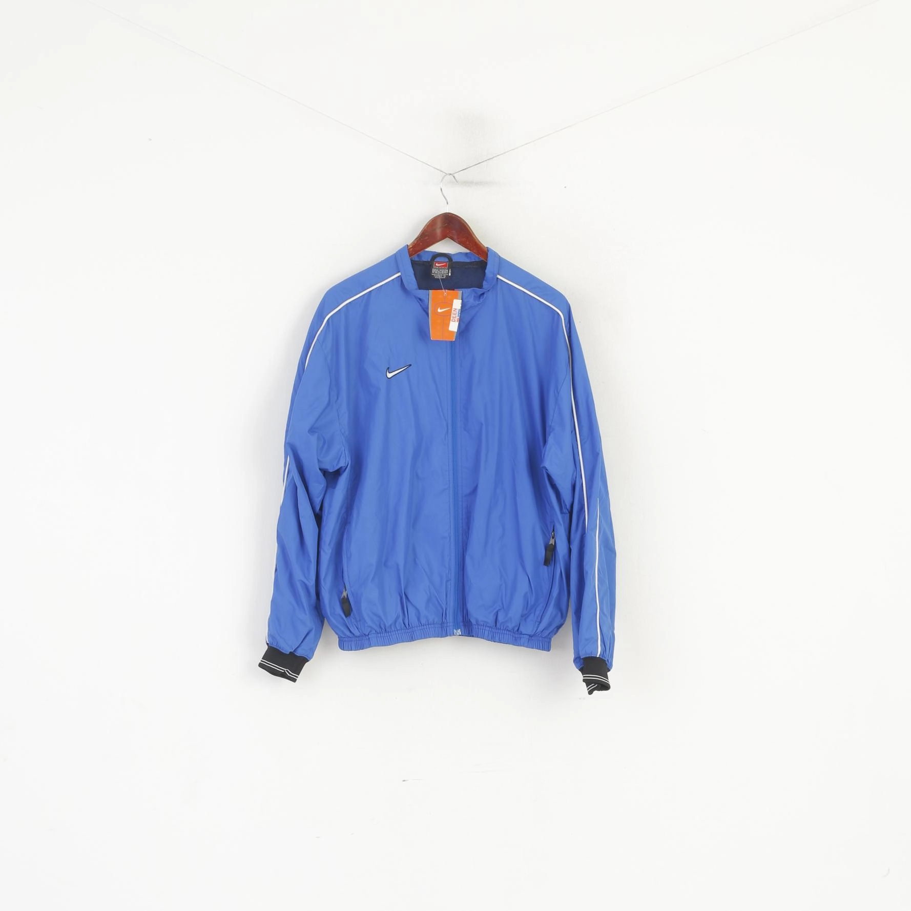 Prize Casual Smart New Nike Team Men M 178 Jacket Blue Vintage Full Zip Bomber Sport Top