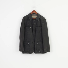 solo travel Camel Active Men L Jacket  Grey  Outwear Full Zipper Pockets Top