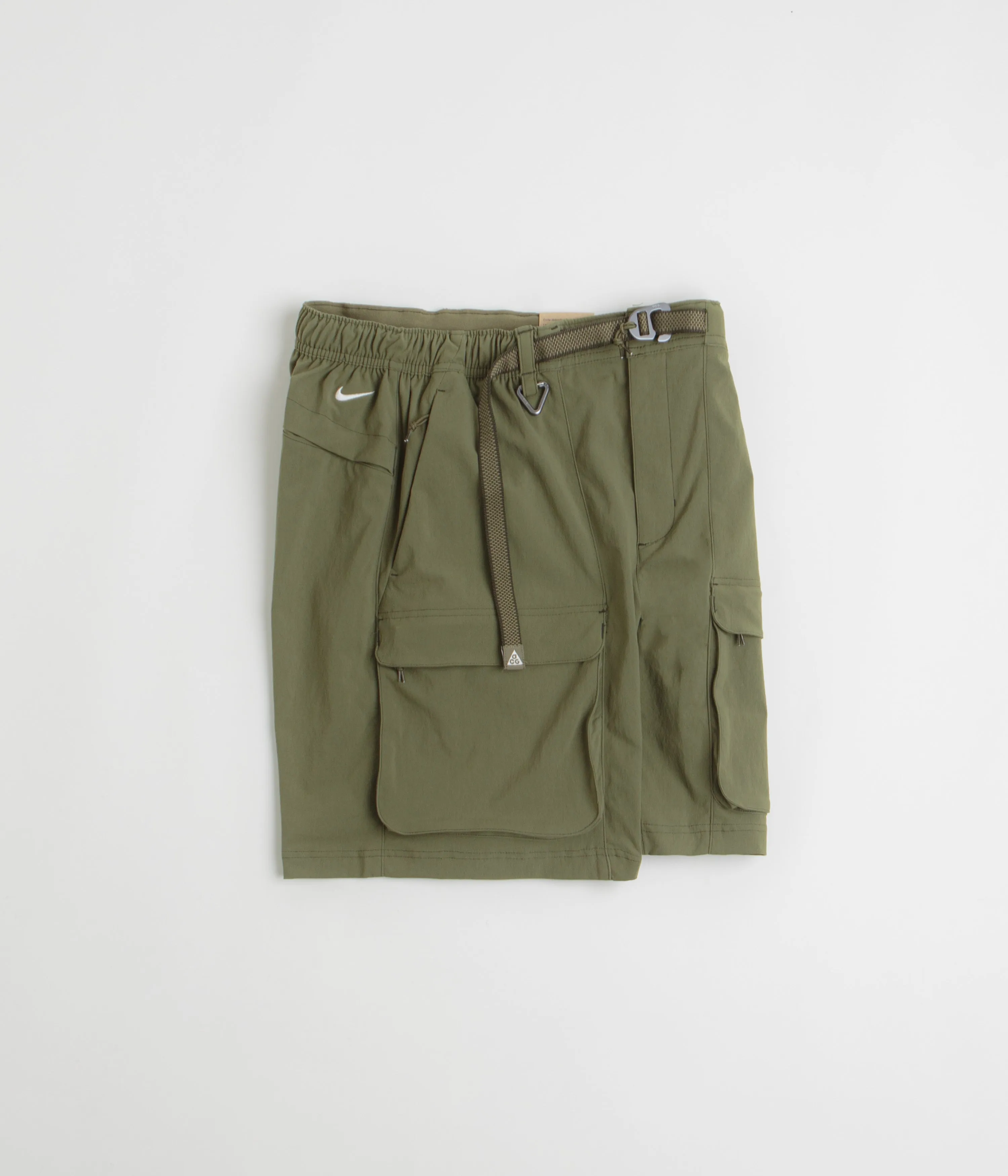 Nike ACG Smith Summit Cargo Shorts - Medium Olive / Sequoia / Summit White media industry rayon fabric