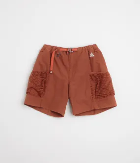 Nike ACG Snowgrass Cargo Shorts - Cinnamon / Picante Red / Summit White polo shirt