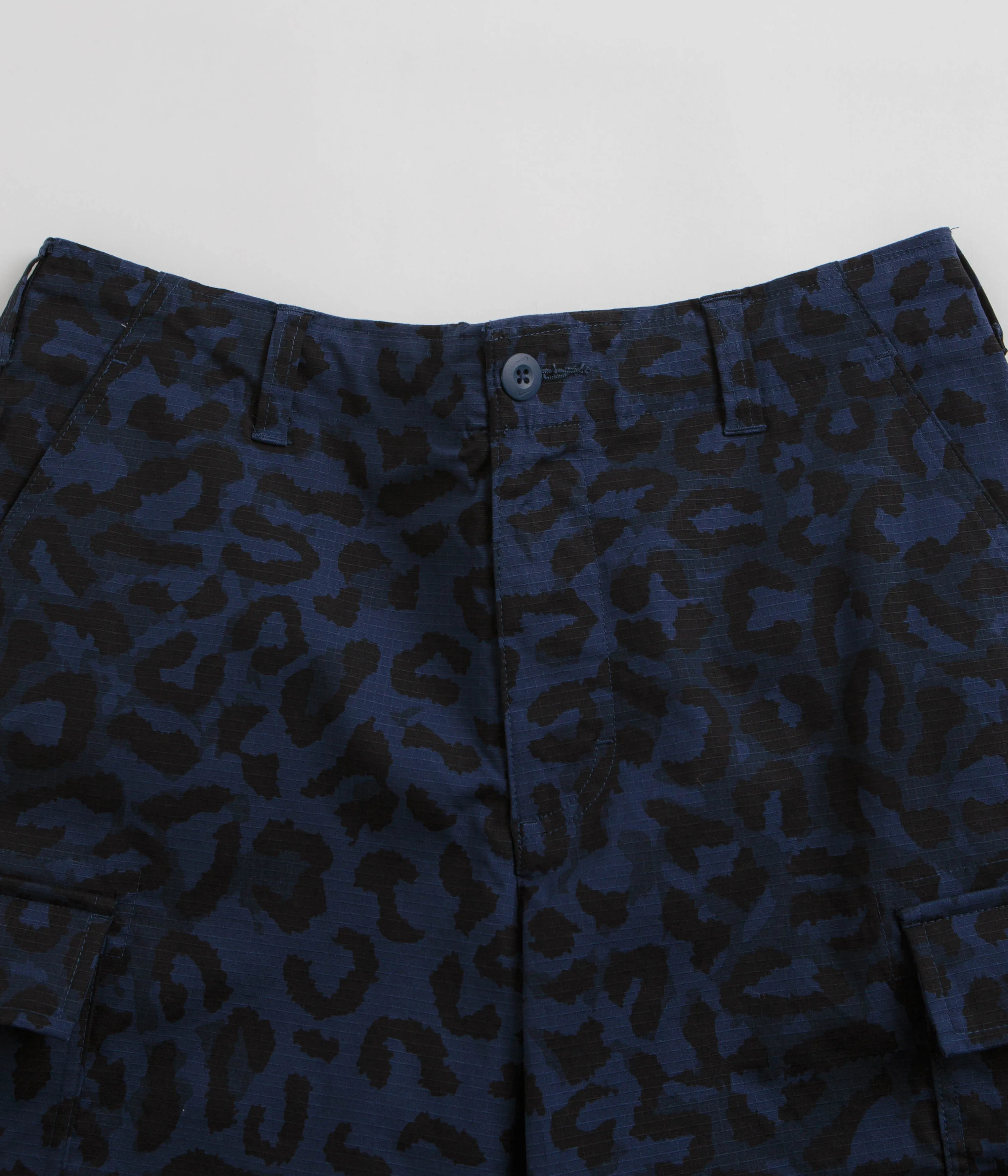 Anti Slip Waistband Street Fashion Nike SB Kearny Print Shorts - Midnight Navy