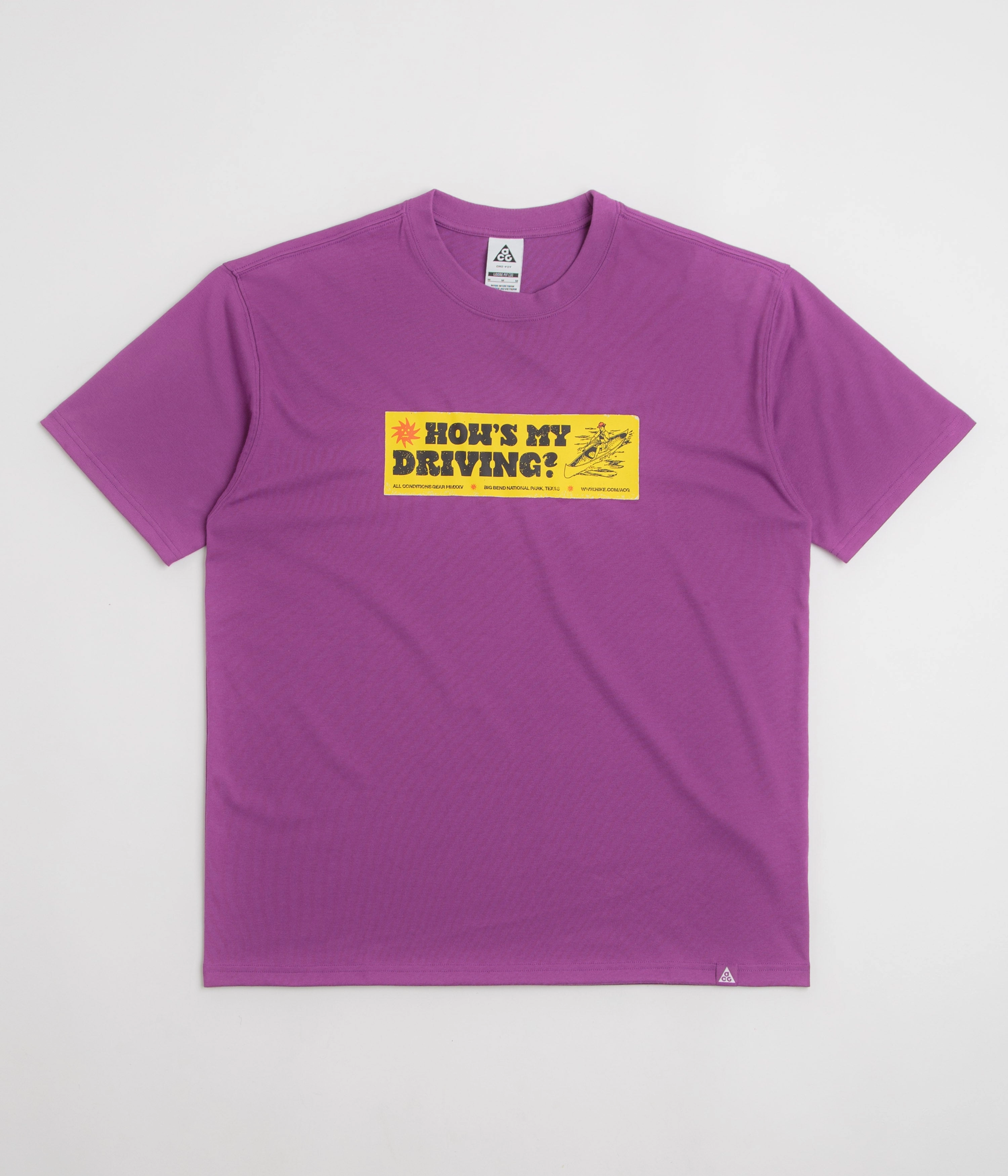 Perfect for Travel Nike ACG Canoe Sticker T-Shirt - Bold Berry