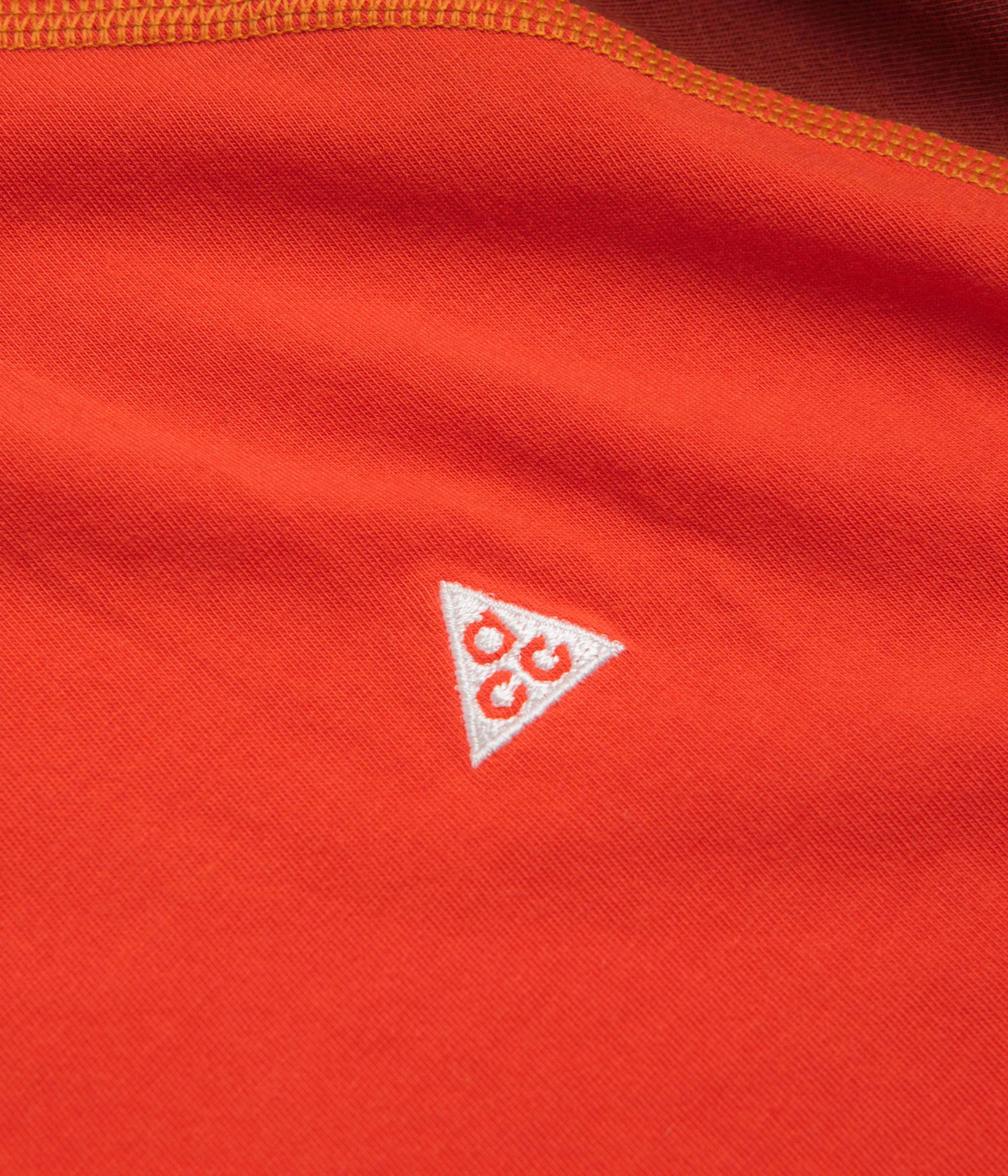Nike ACG Goat Rocks T-Shirt - Picante Red / Cinnamon / Summit White Reinforced Shoulders Street Style Trend