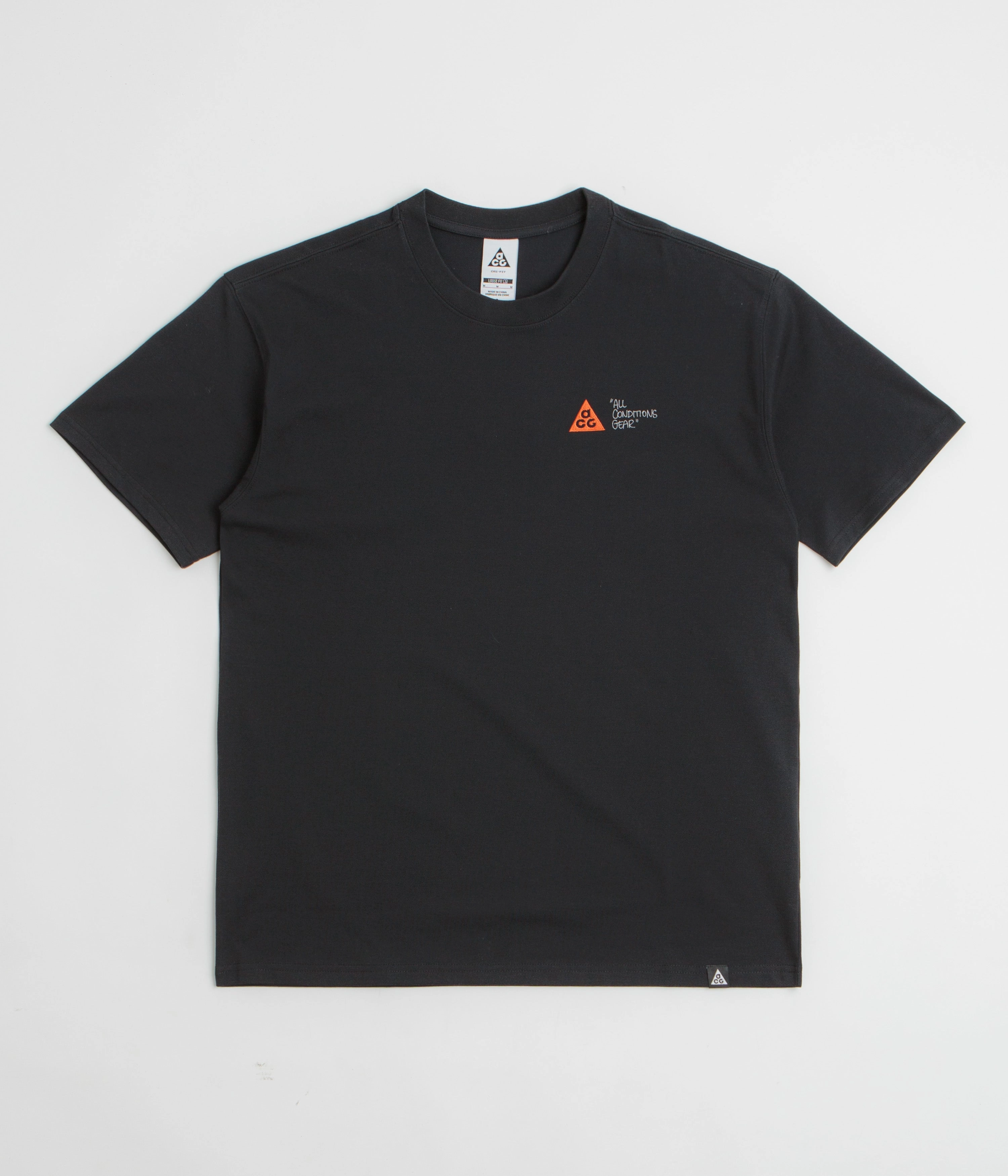 Casual Choice Wear Comfort and Fit Nike ACG Guide T-Shirt - Black