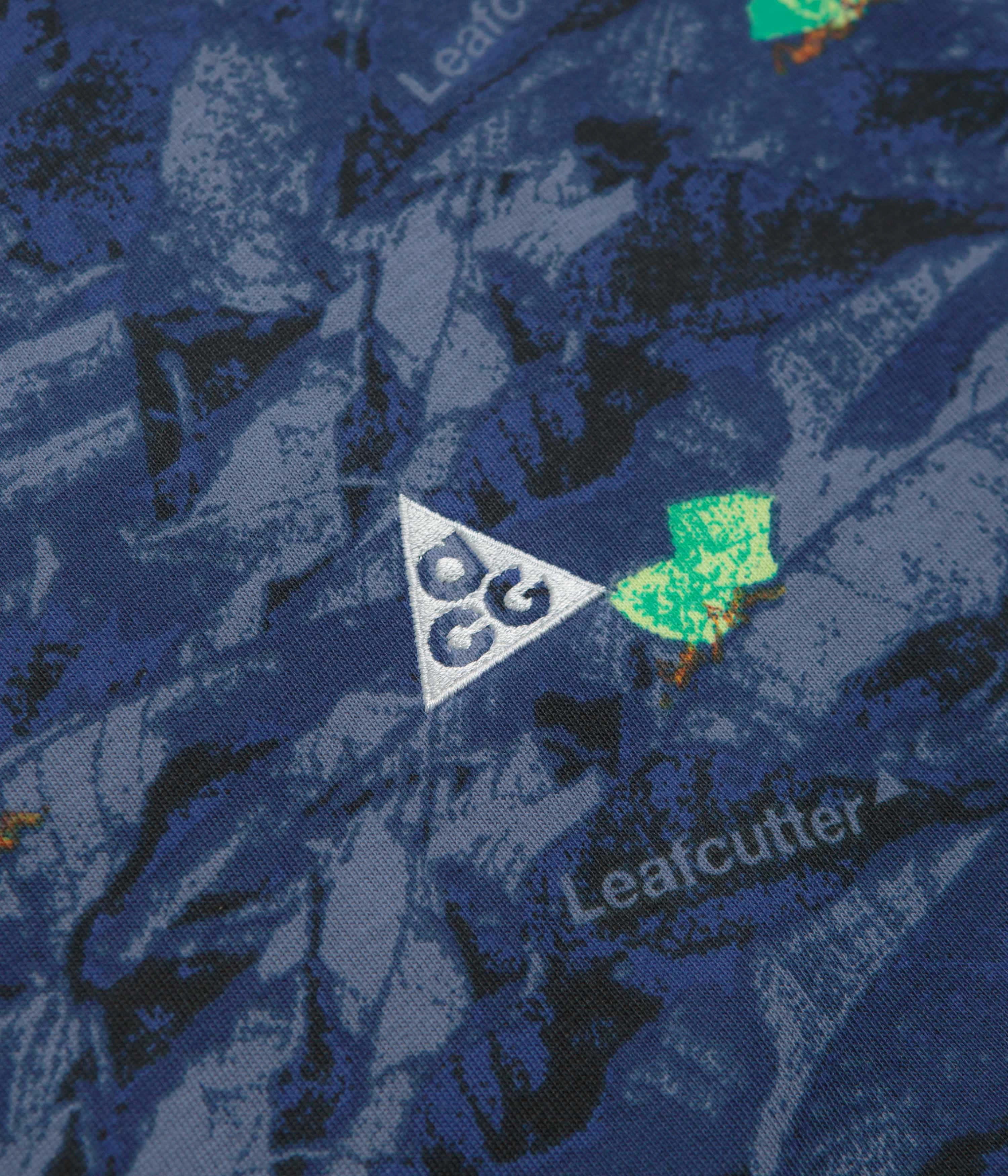 Fuzz Free Surface Nike ACG Leafcutter T-Shirt - Midnight Navy