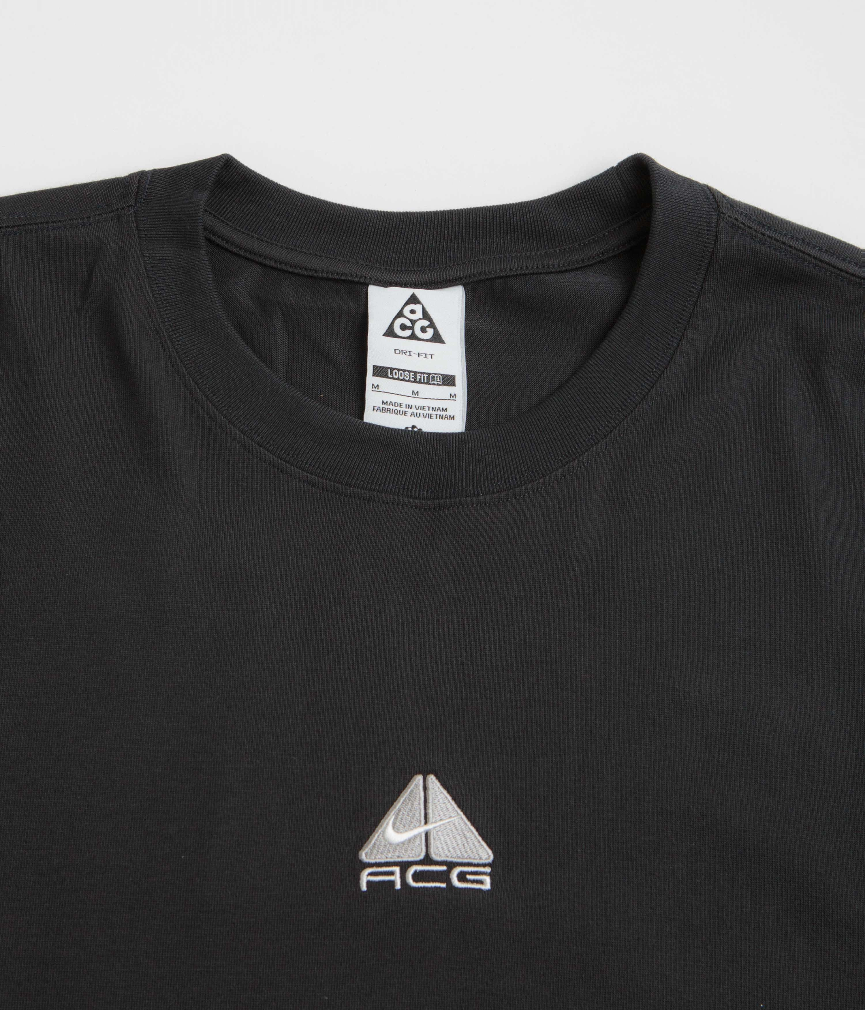 Sustainable Packaging Bold Comfort Nike ACG Lungs Long Sleeve T-Shirt - Black / Summit White