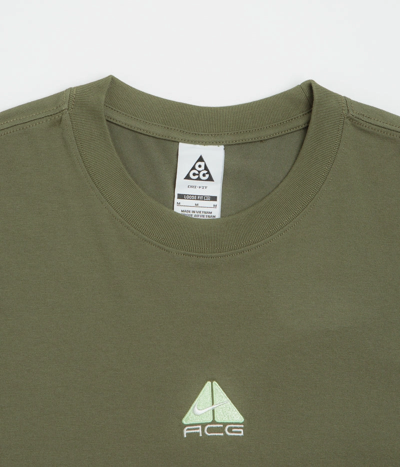 Soft Material Nike ACG Lungs Long Sleeve T-Shirt - Medium Olive