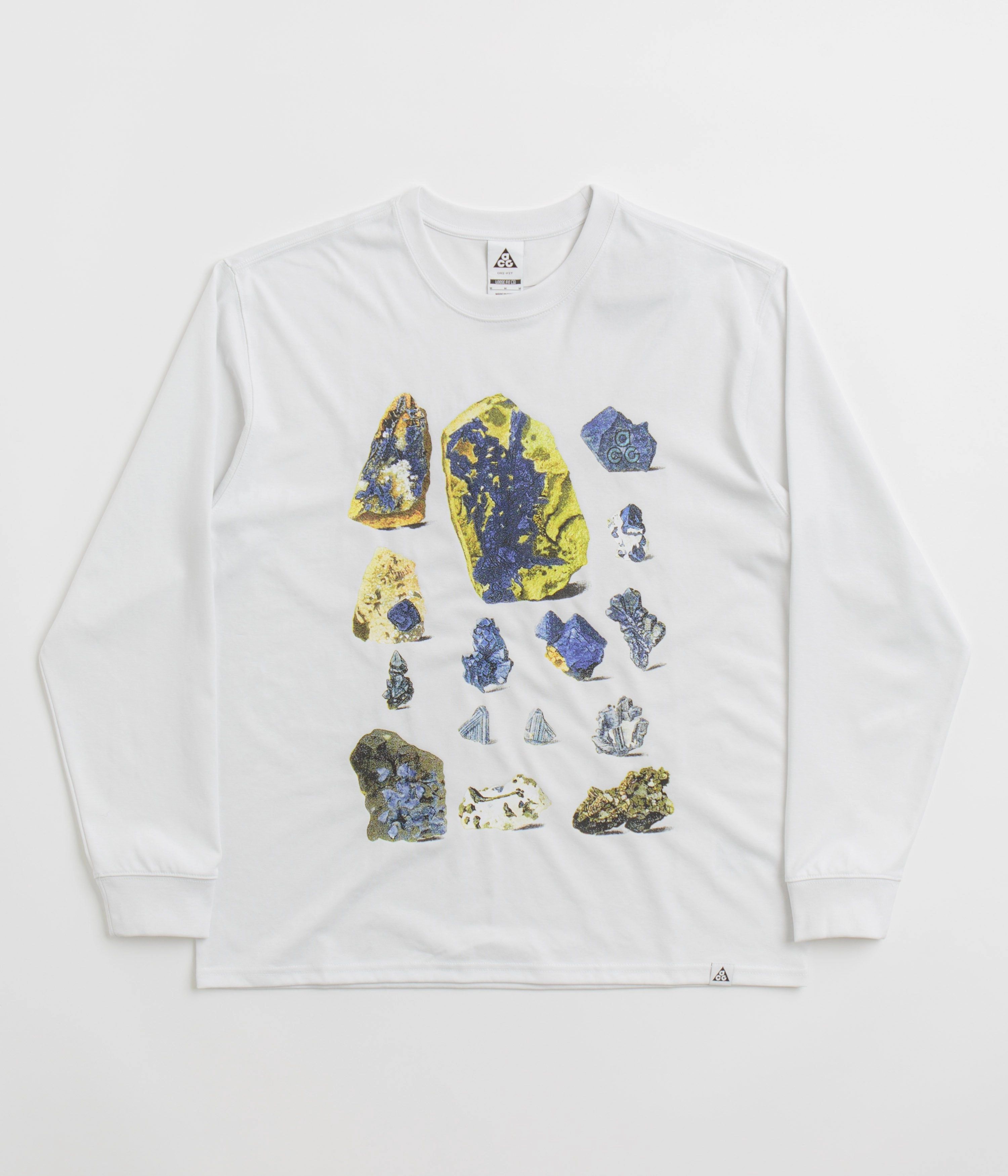 Tear Resistant Knit Weekend Smart Look Nike ACG Minerals Long Sleeve T-Shirt - Summit White