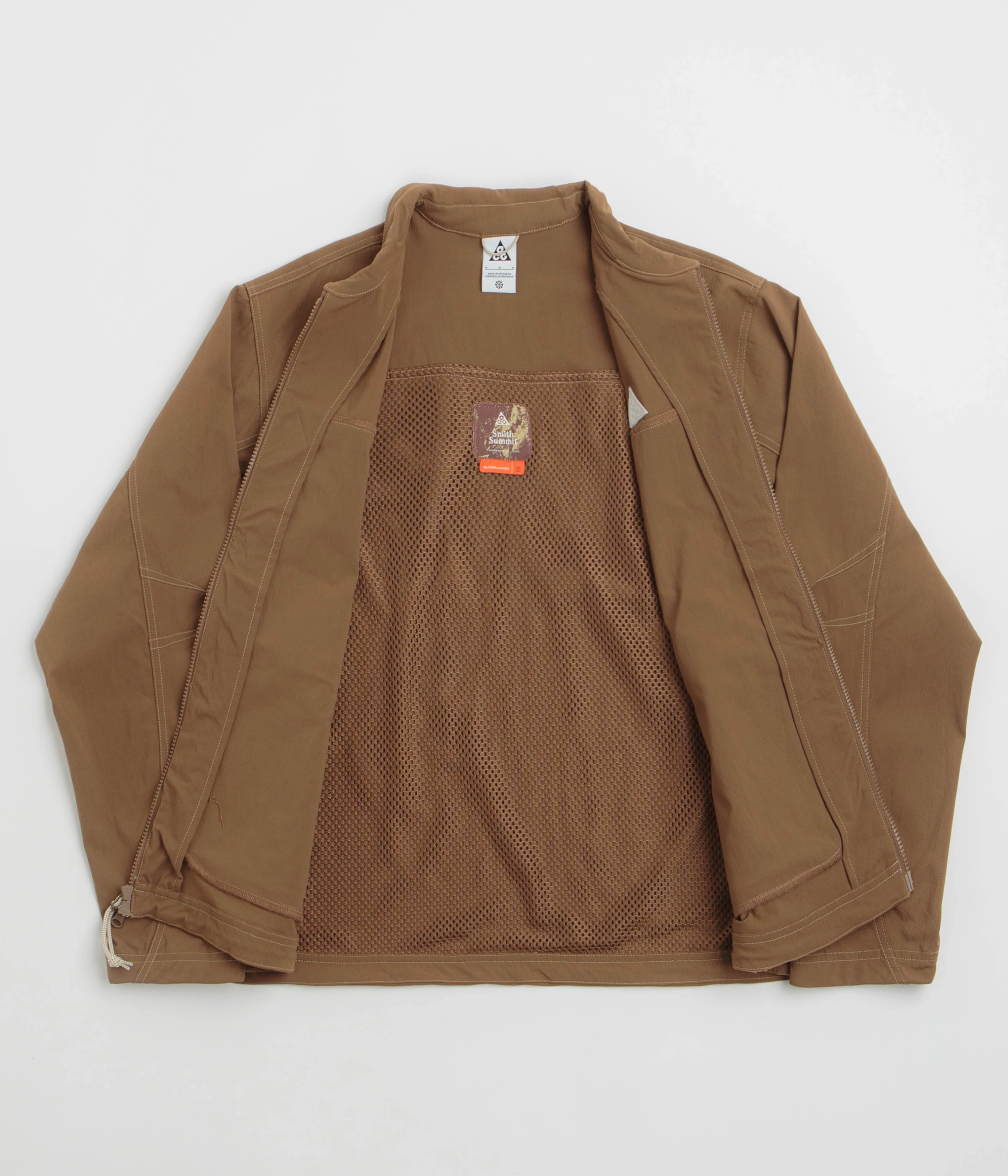 Imagine Wilderness Ready Nike ACG Smith Summit Jacket - Mosswood Brown / Light Khaki / Summit White
