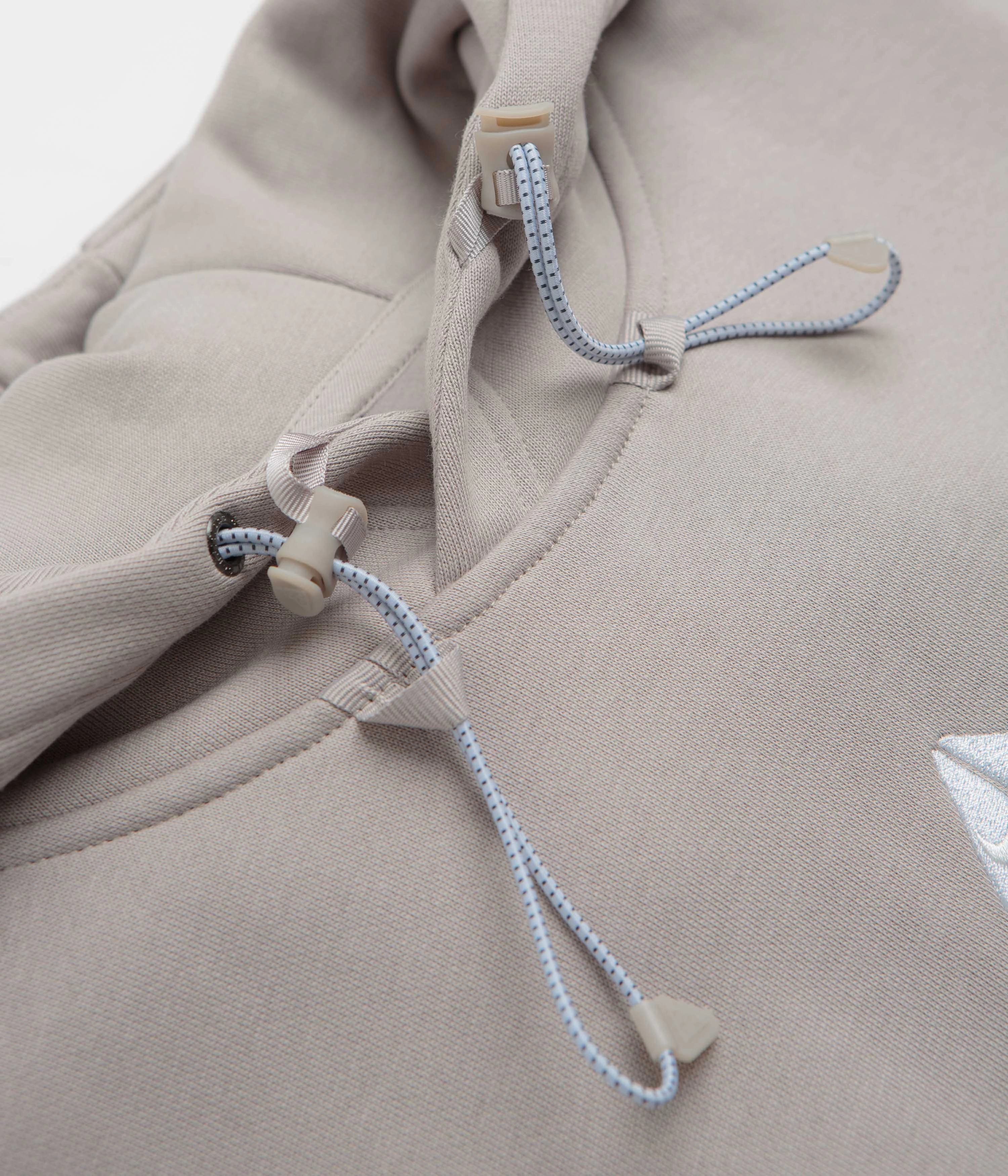 Nike ACG Therma-FIT Fleece Hoodie - College Grey / Football Grey / Summit White Ribbed Hem Details Stretchable