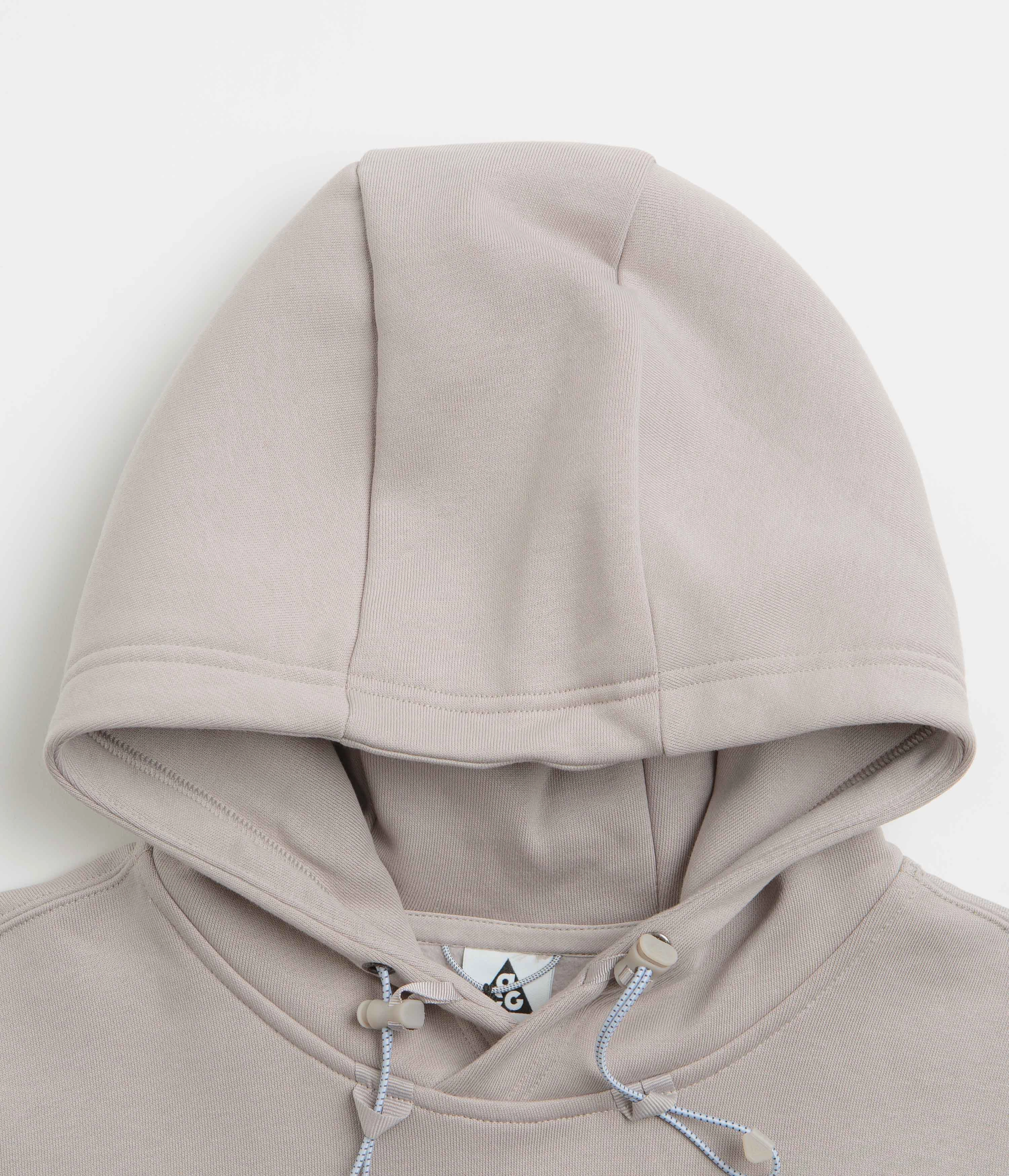 Nike ACG Therma-FIT Fleece Hoodie - College Grey / Football Grey / Summit White Unisex Silhouette Heat Transfer Graphics