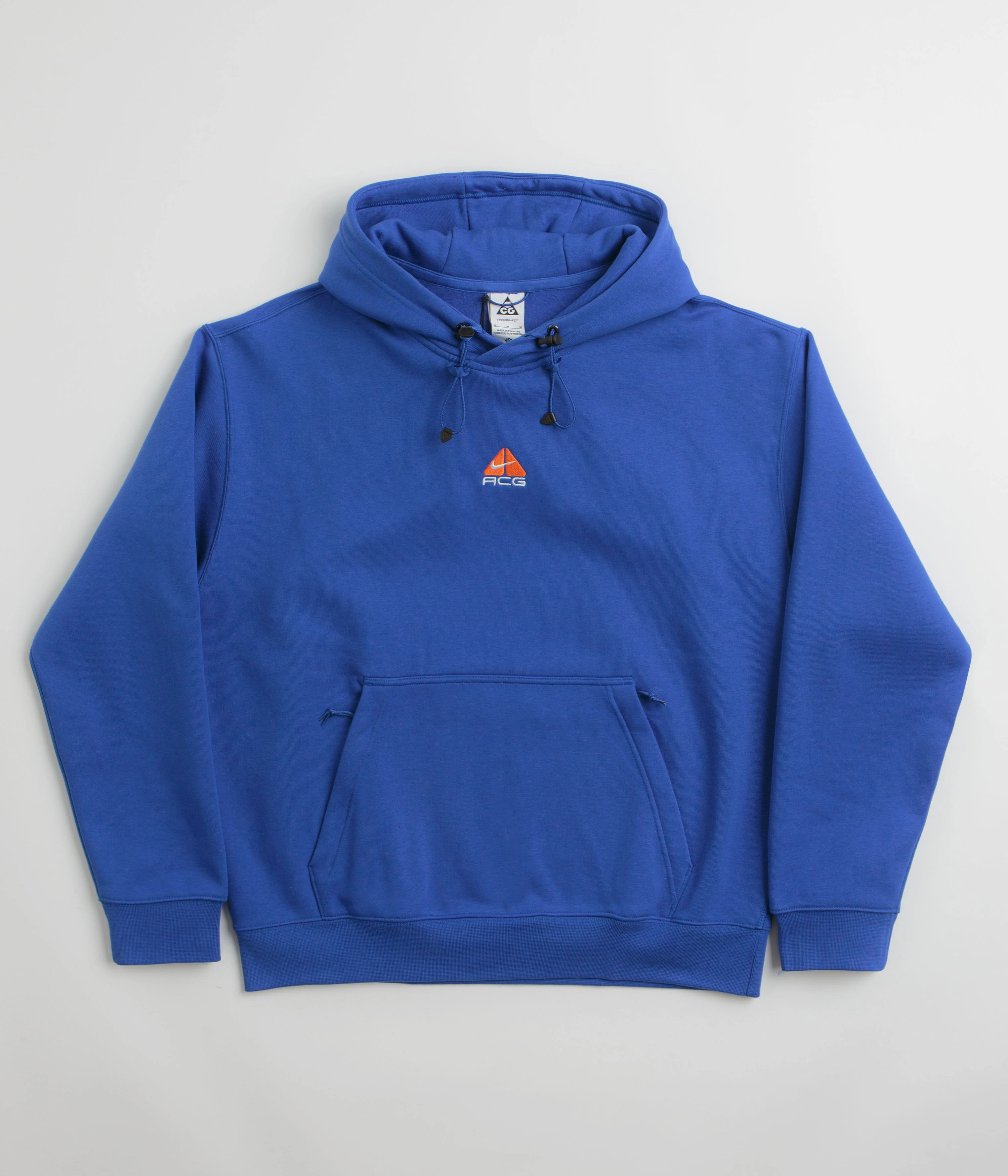 Fitness wear Quick Dry Material Nike ACG Therma-FIT Fleece Hoodie - Game Royal / Safety Orange / Summit White