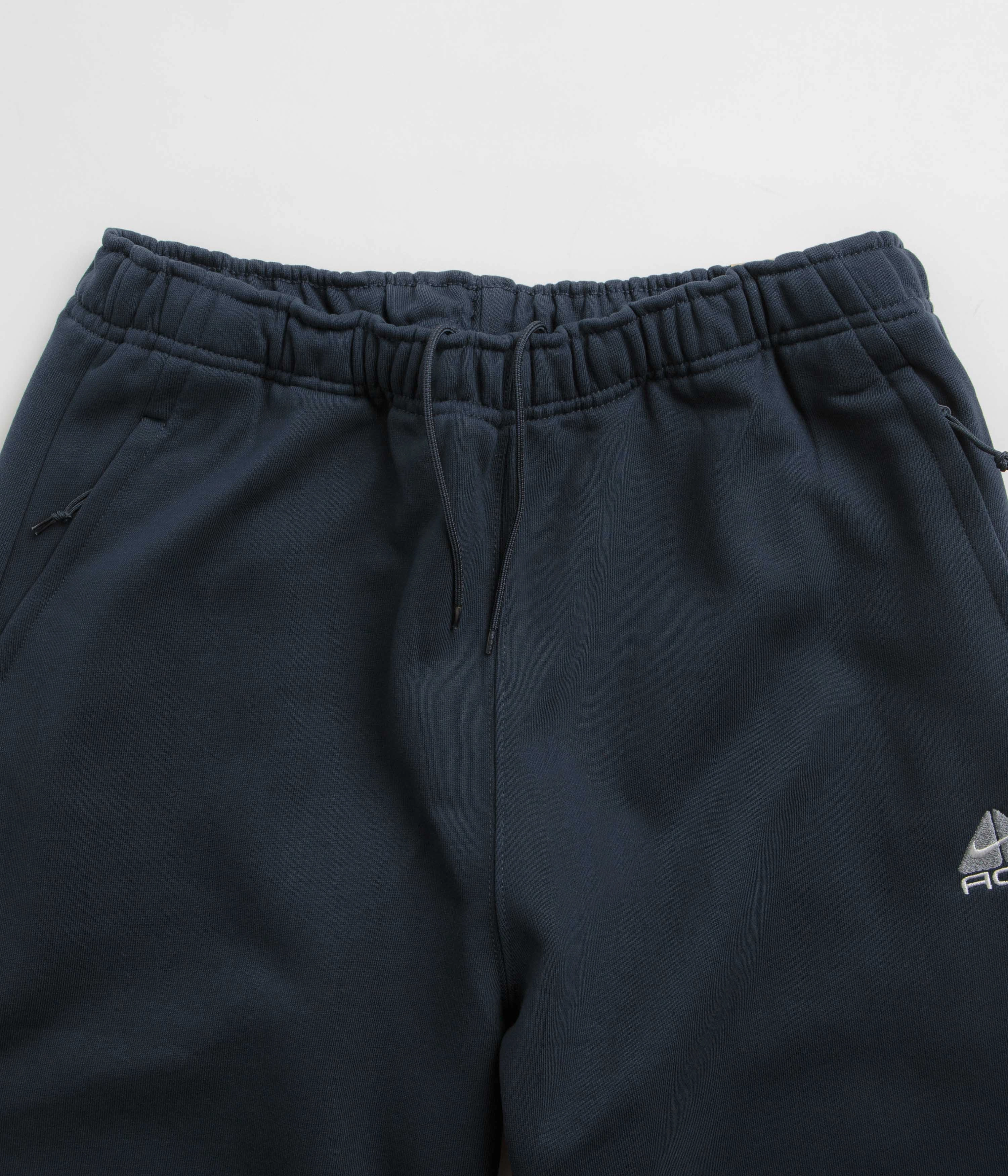 Flat Lock Seams Nike ACG Tuff Fleece Lungs Pants - Armory Navy / Black / Summit White / Black