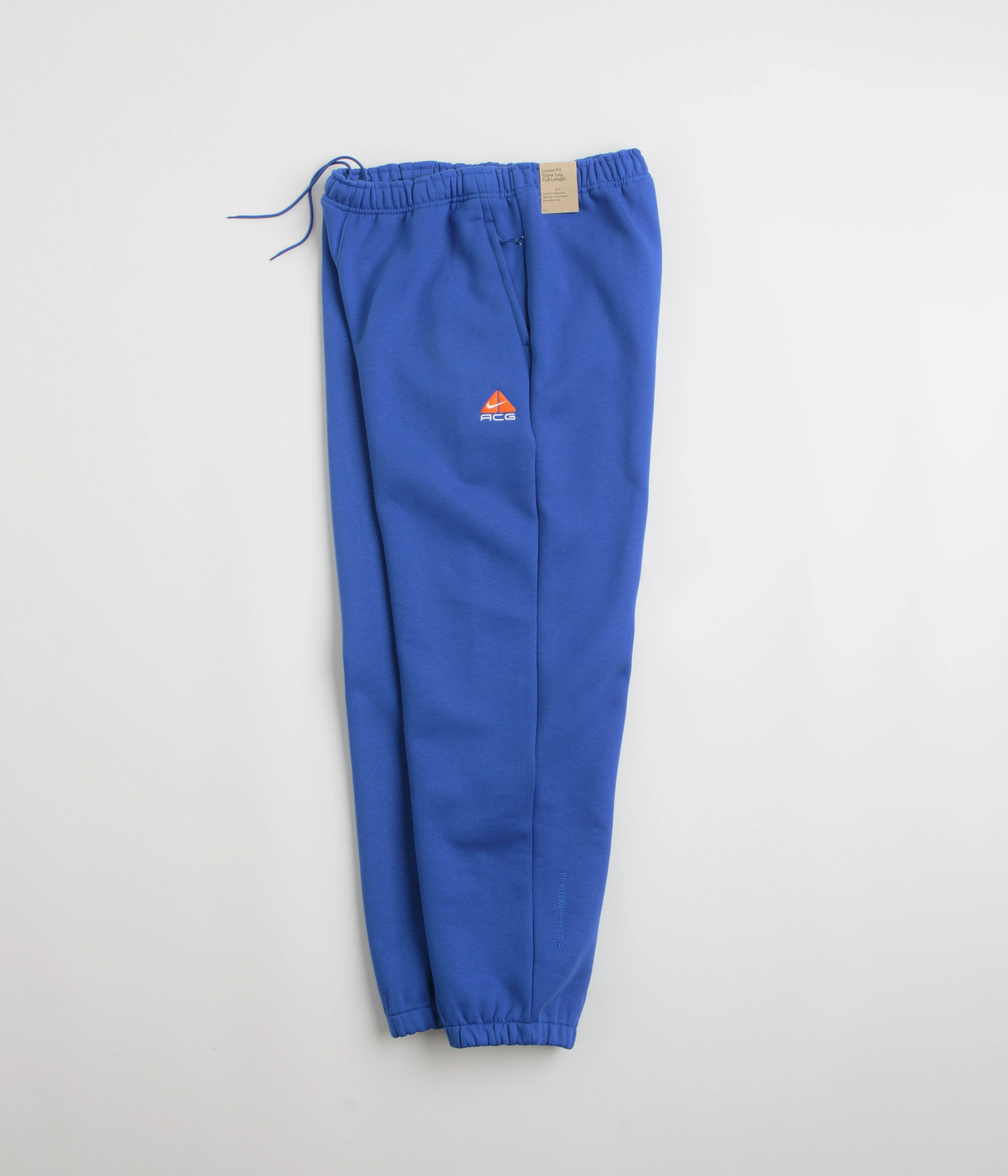 HeatRegulating Carbon Infused Fabric Nike ACG Tuff Fleece Lungs Pants - Game Royal / Safety Orange / Summit White
