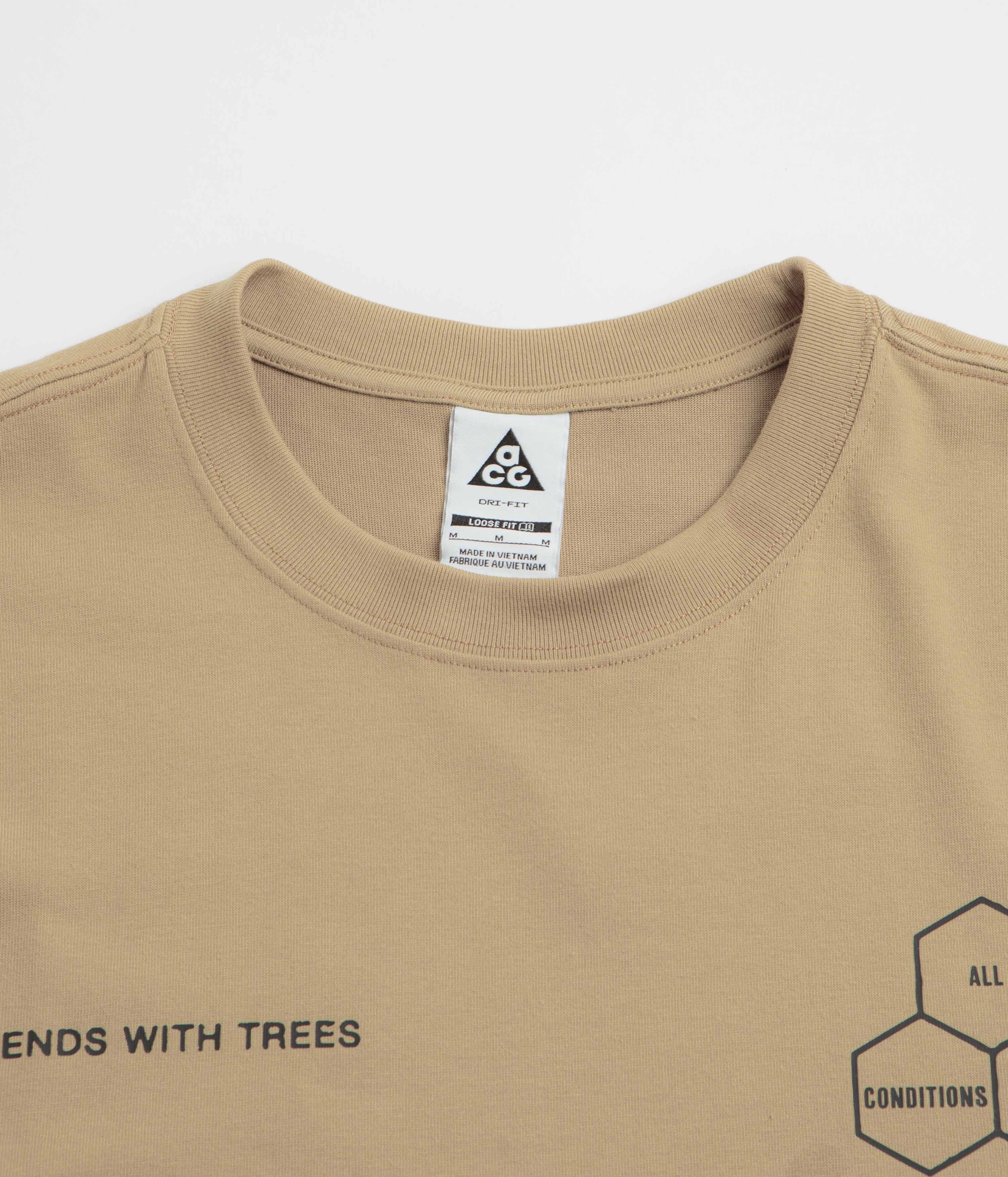 Nike ACG Walk Tree T-Shirt - Parachute Beige Flattering Fit MinimalBranding