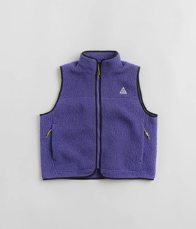 Nike ACG Womens Arctic Wolf Fleece Vest - Persian Violet / Black / Summit White All ages Lounge Moments