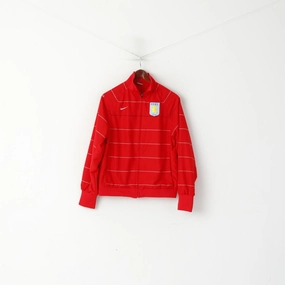 Abrasion Resistant Panels Moment Nike Aston Villa Men S Jacket Red AVFC Football Full Zip Sportswear Track Top