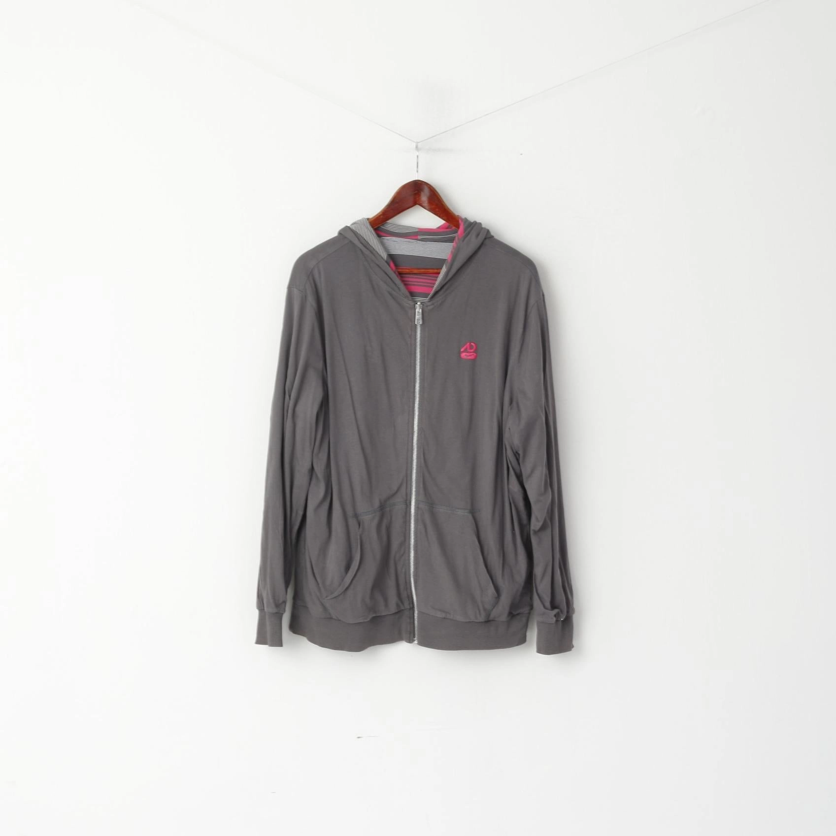 Petite Cut Comfy Essentials Nike Athletic Dept Men L Sweatshirt Grey Cotton Double Sided Hooded Sportswear Top