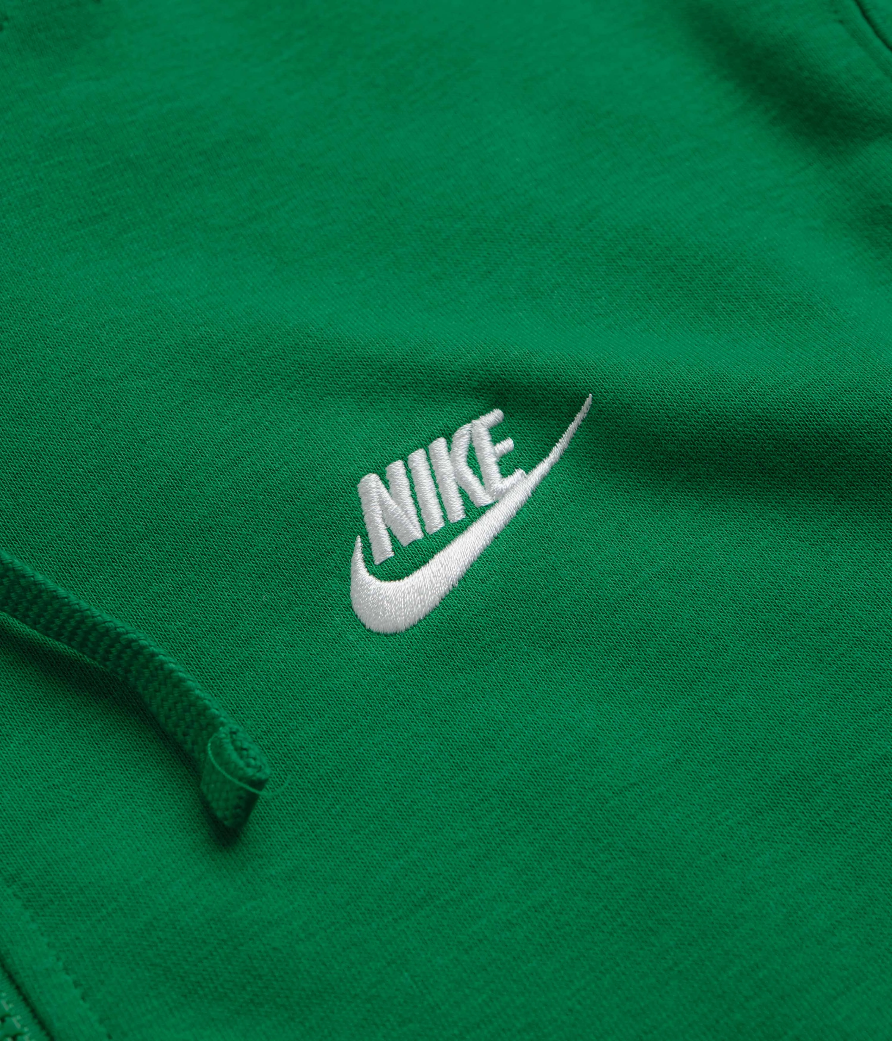 Nike Club Full-Zip Hoodie - Malachite / Malachite / White Abrasion Resistant Fabric