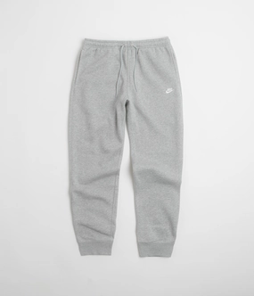 Flexible Wear OdorResistant Nike Club Joggers - Dark Grey Heather / Light Smoke Grey / White