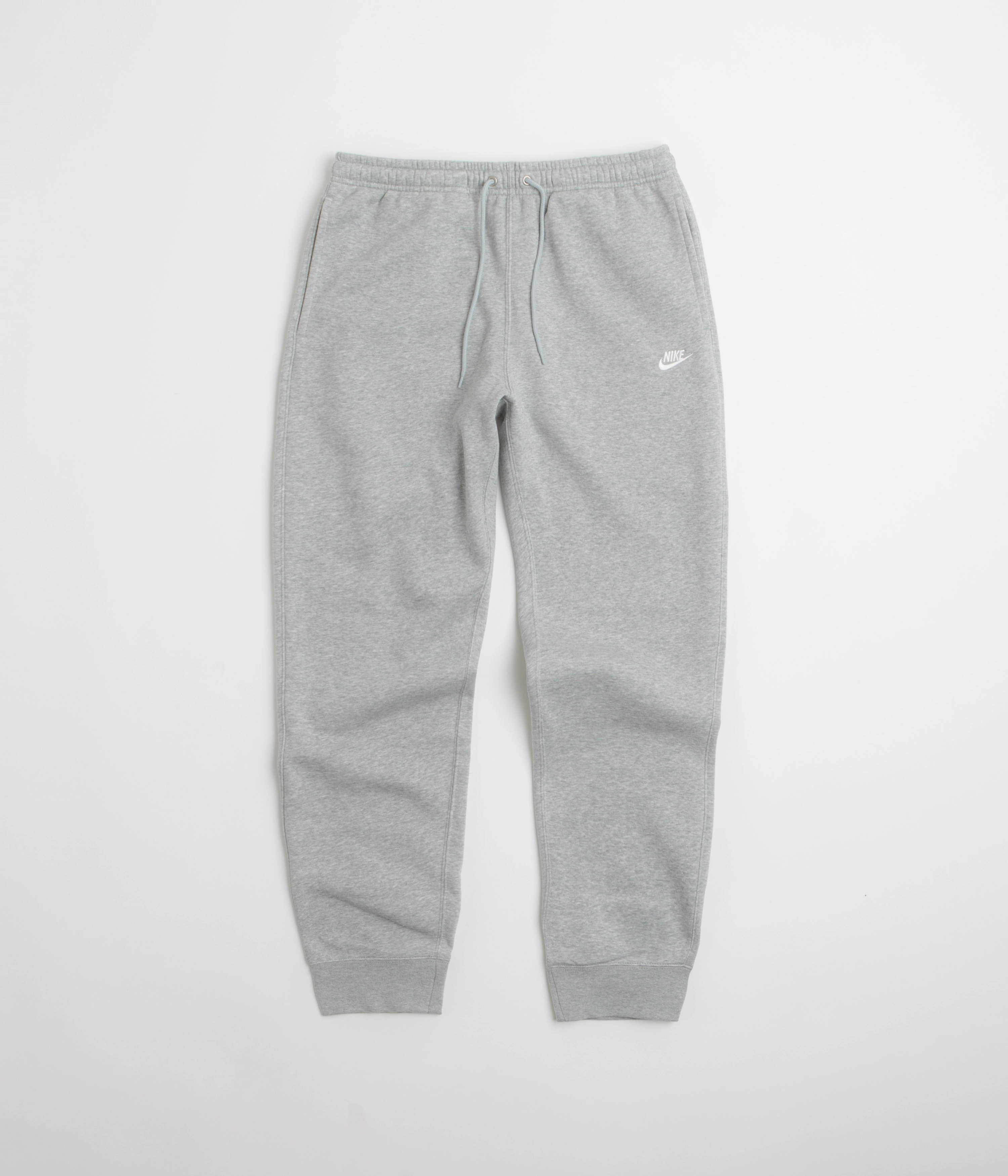 Flexible Wear OdorResistant Nike Club Joggers - Dark Grey Heather / Light Smoke Grey / White
