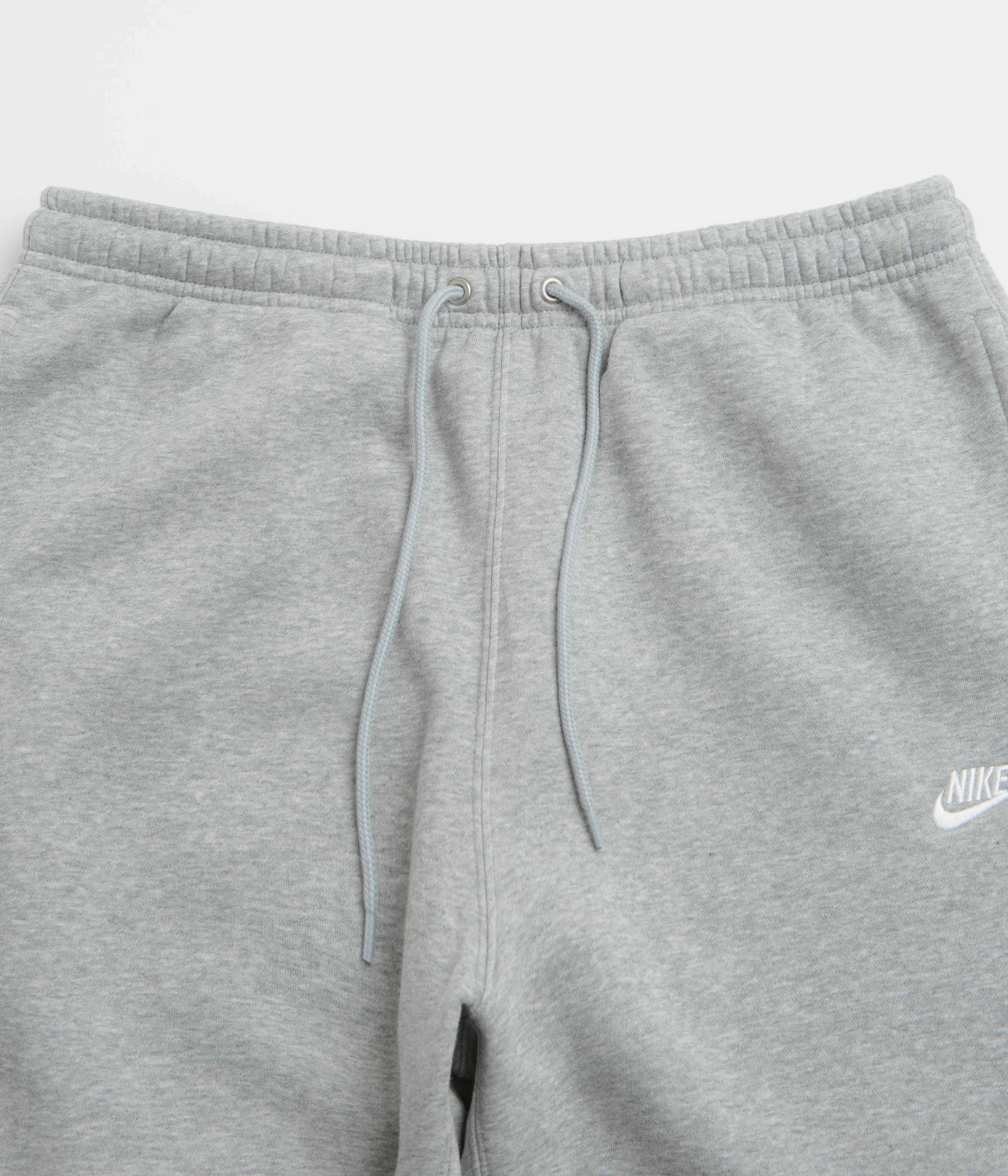 Office Wear Street Active Nike Club Joggers - Dark Grey Heather / Light Smoke Grey / White