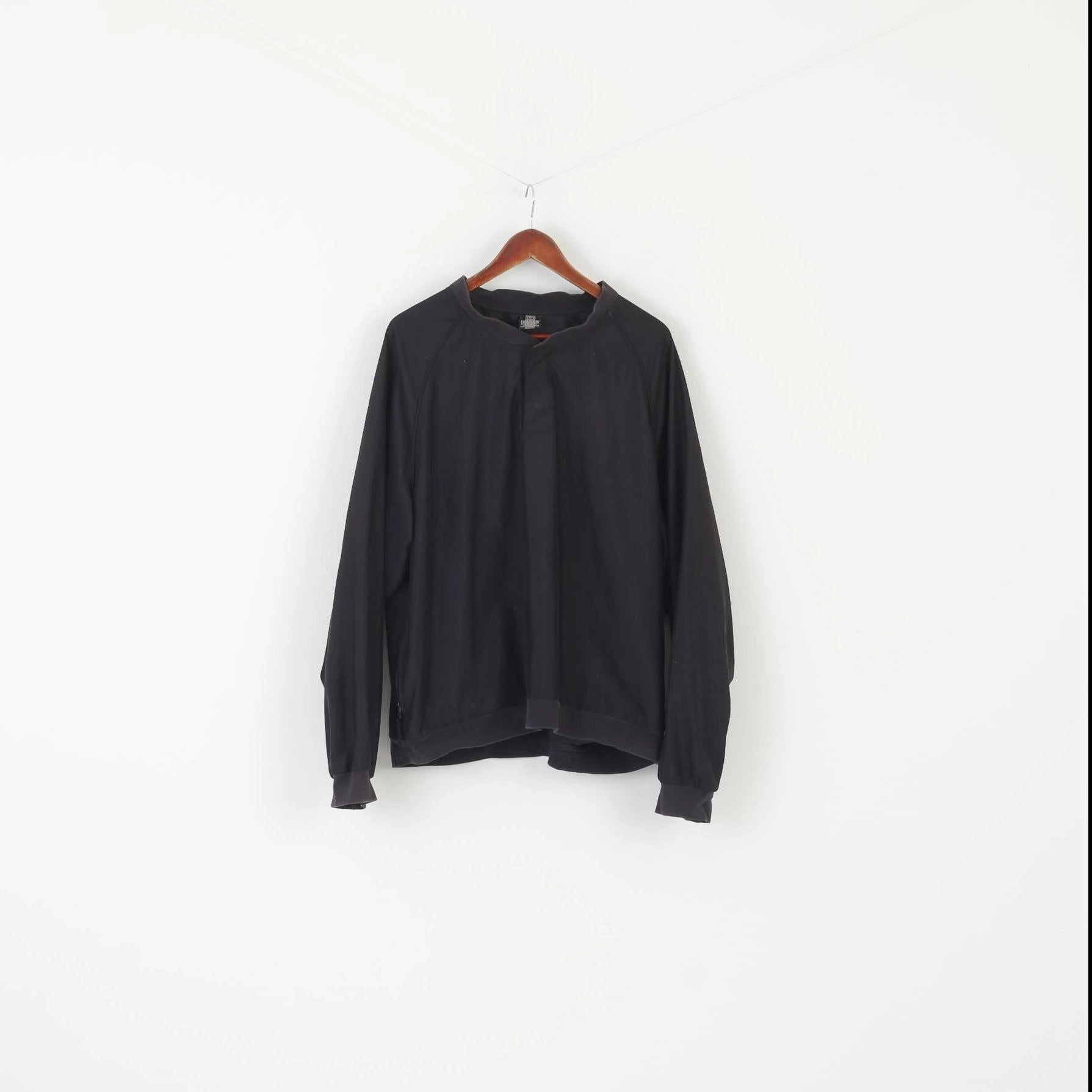 Nike Men XL Jacket Black Sportswear Vintage Activewear Pullover Golf Yop Layered Comfort Adventure Comfort