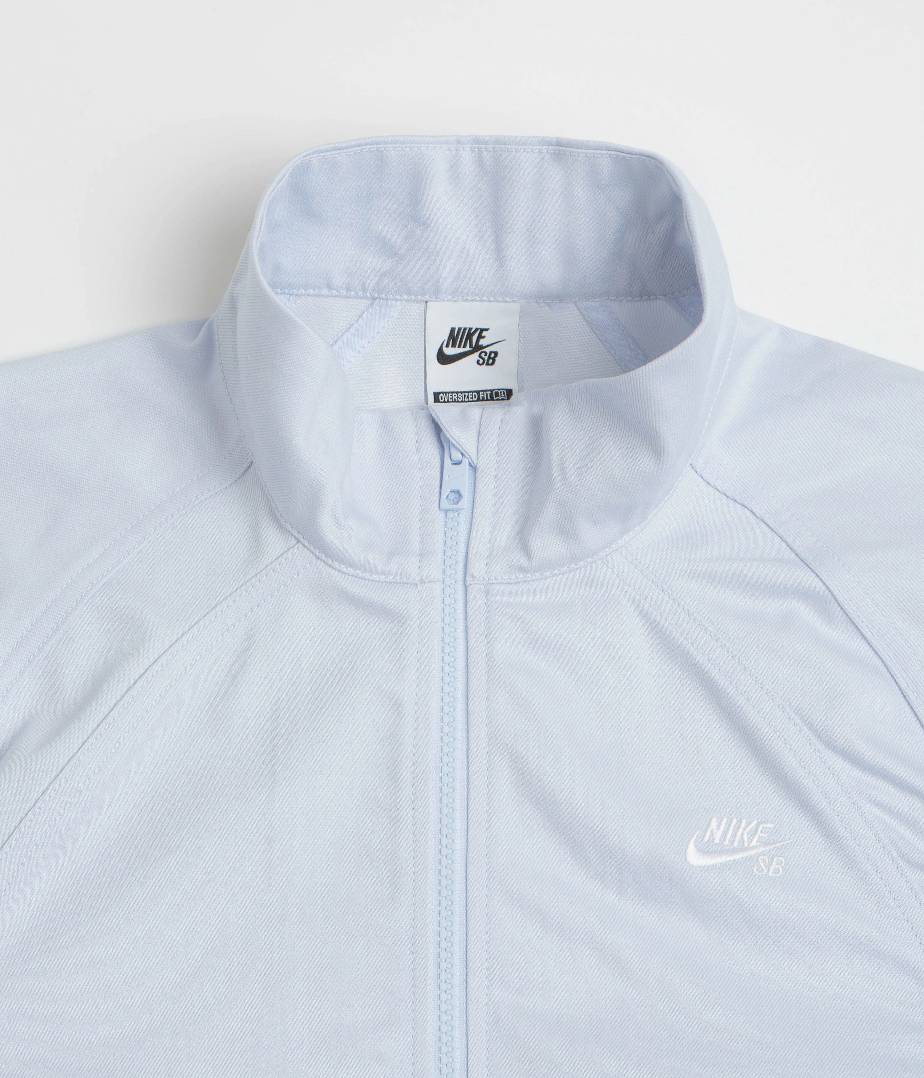 MoistureWicking Nike SB Denim Track Jacket - Football Grey / White