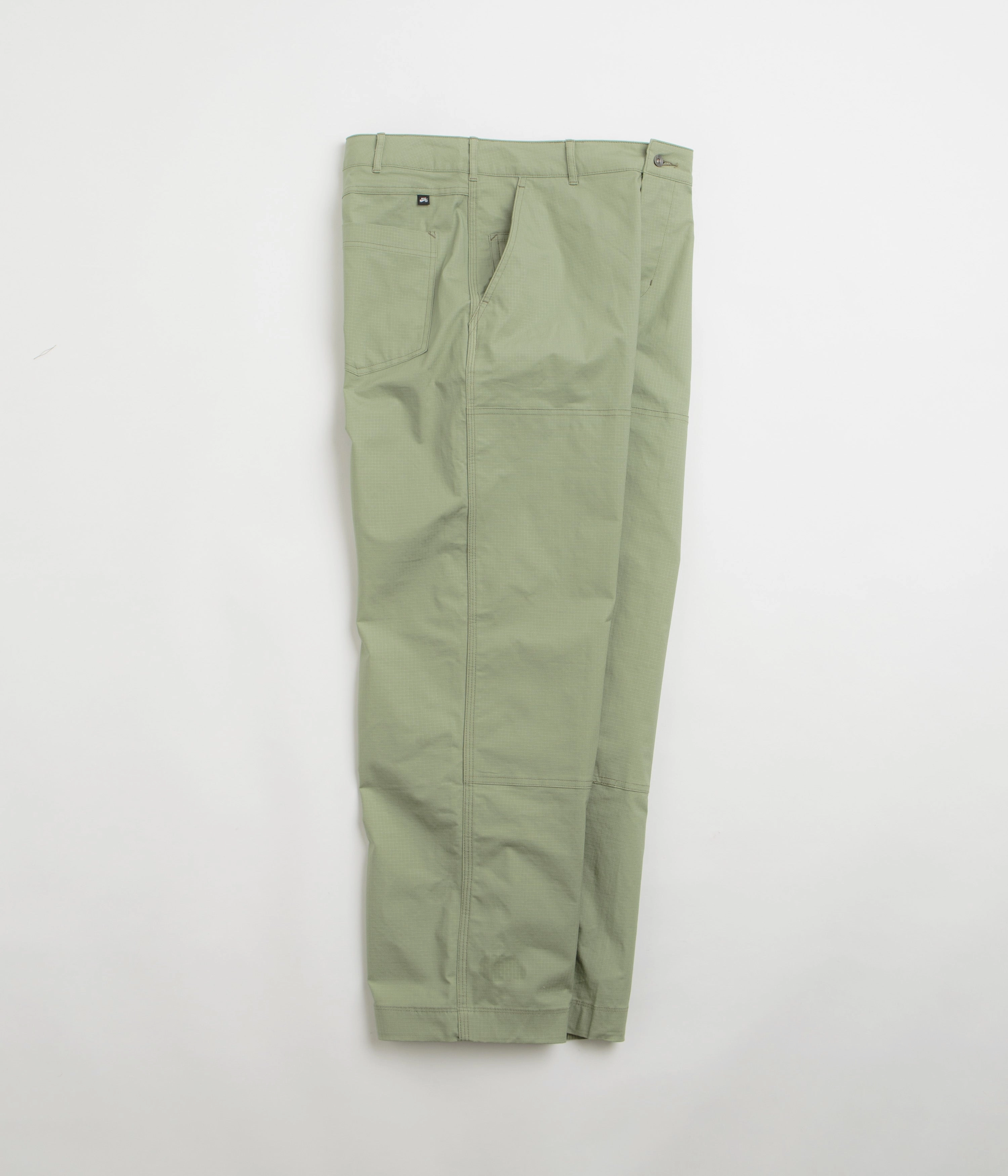 No Gap Waist Construction Nike SB Double Knee Pants - Oil Green