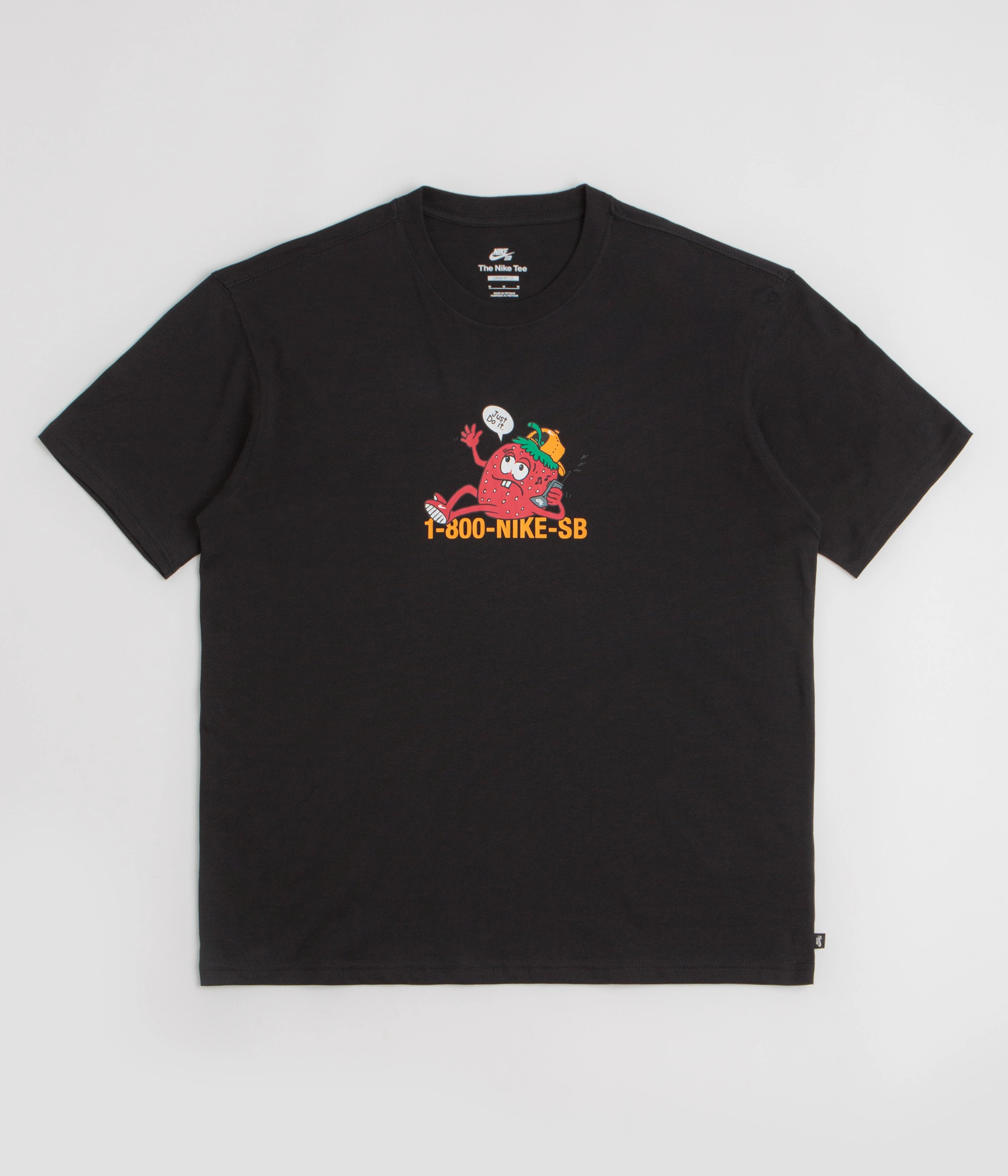 Nike SB Flip Phone T-Shirt - Black Reinforced Shoulders