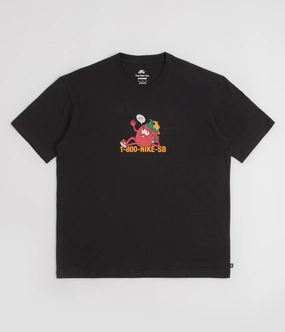 Nike SB Flip Phone T-Shirt - Black Reinforced Shoulders