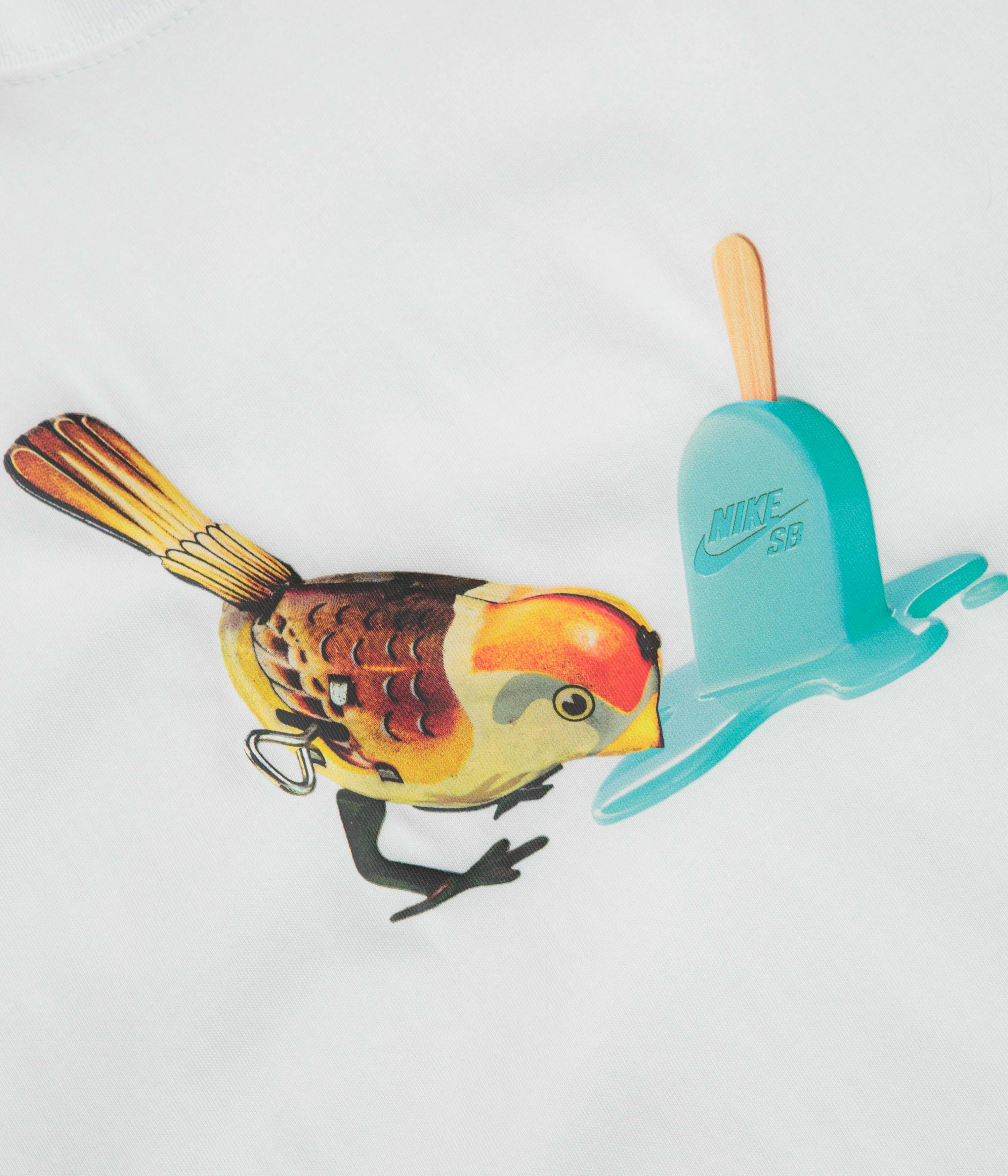 Nike SB Ice Cream T-Shirt - White Eco Friendly Production Microfiber texture