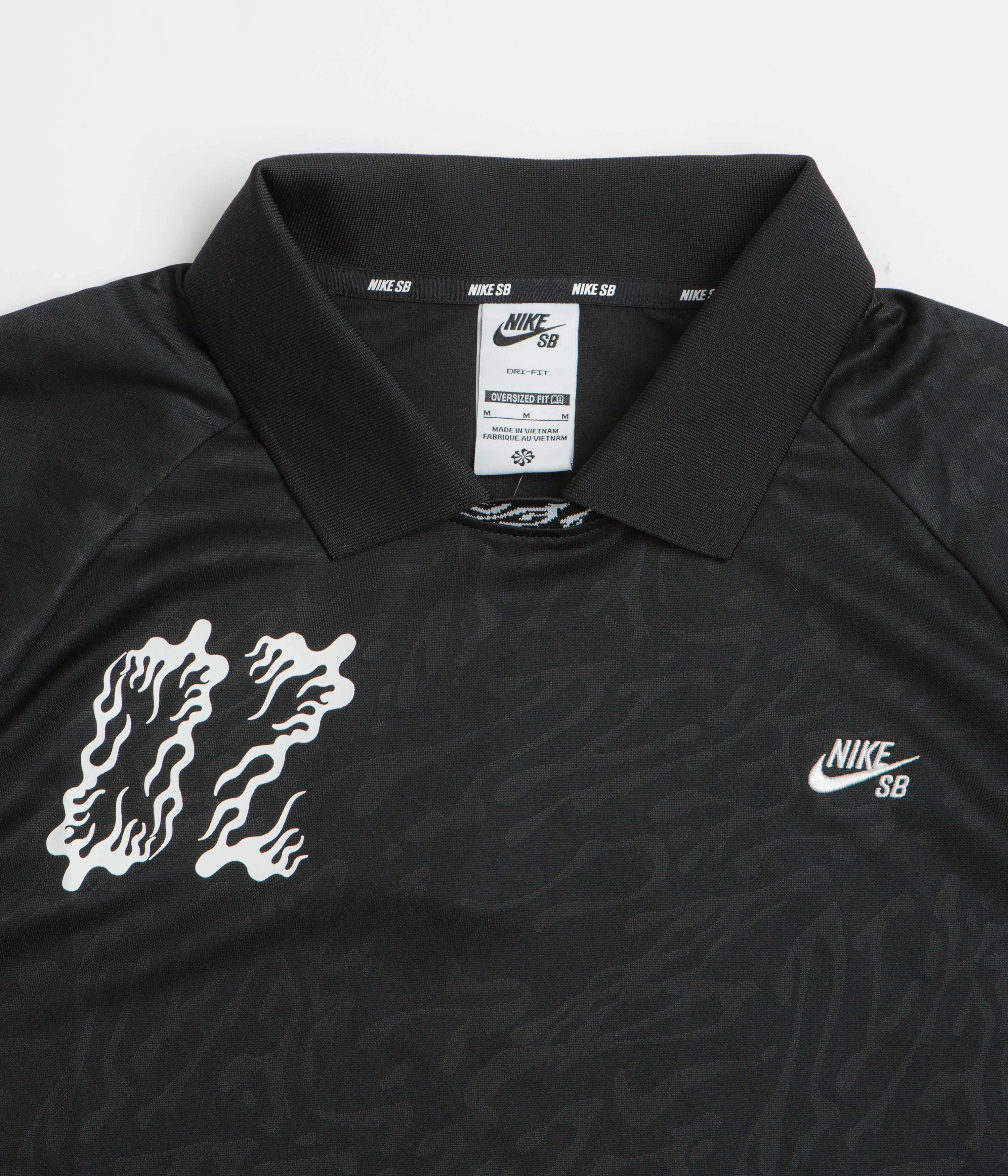 Chill Wear Nike SB Jacquard Jersey - Black / Black / White