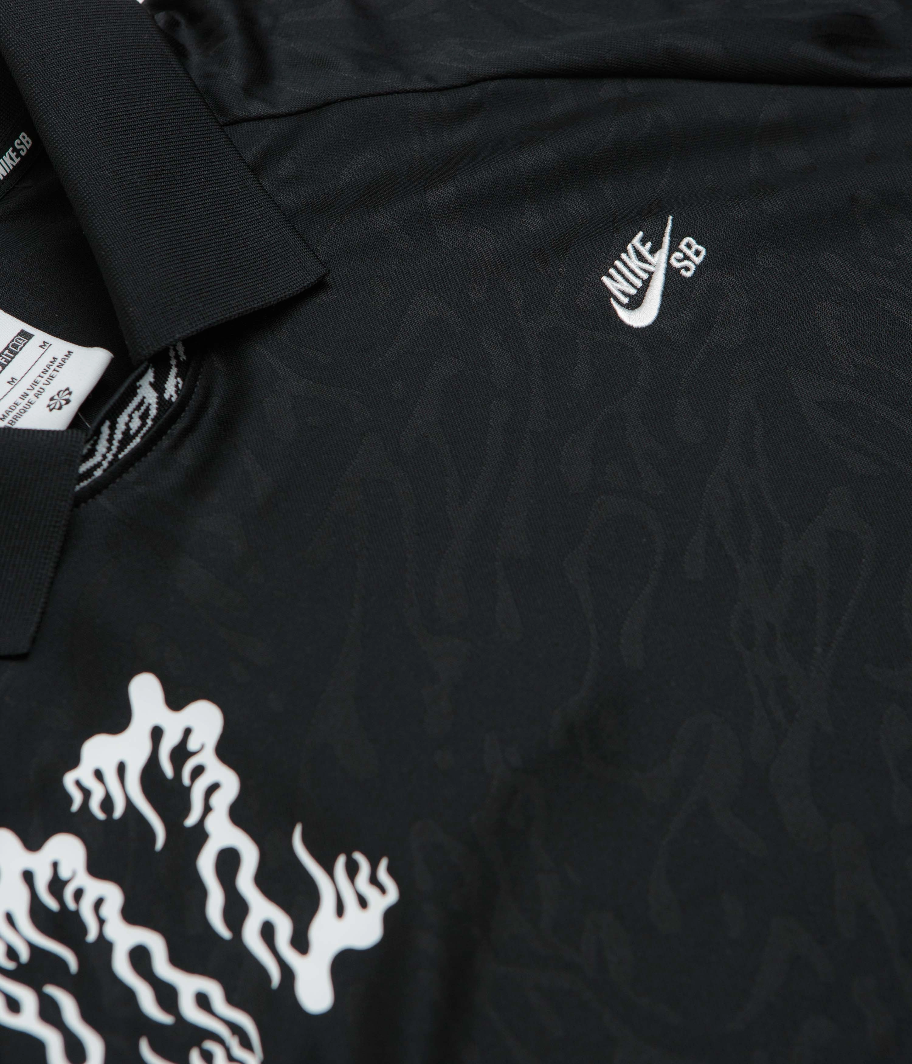 Casual Essentials Wear UV protected Nike SB Jacquard Jersey - Black / Black / White